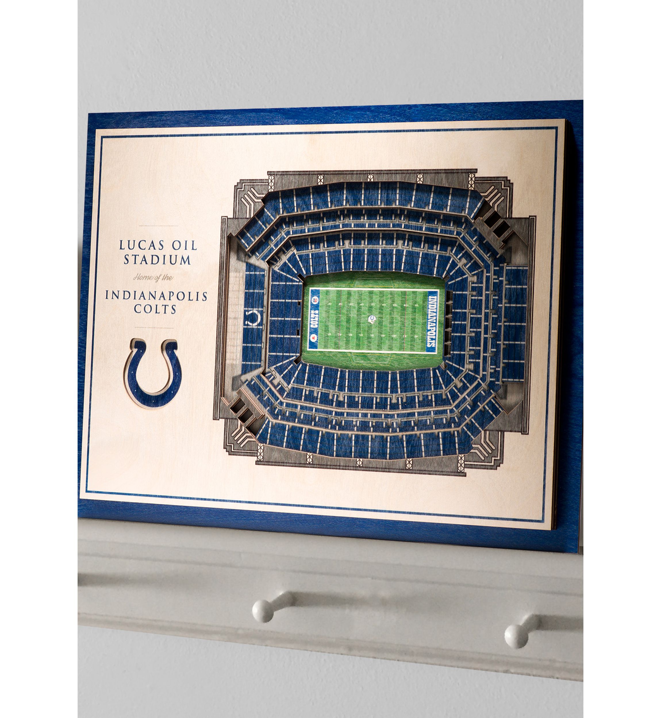 YouTheFan NFL Indianapolis Colts 5-Layer StadiumView 3D Wall Art - Lucas Oil Stadium