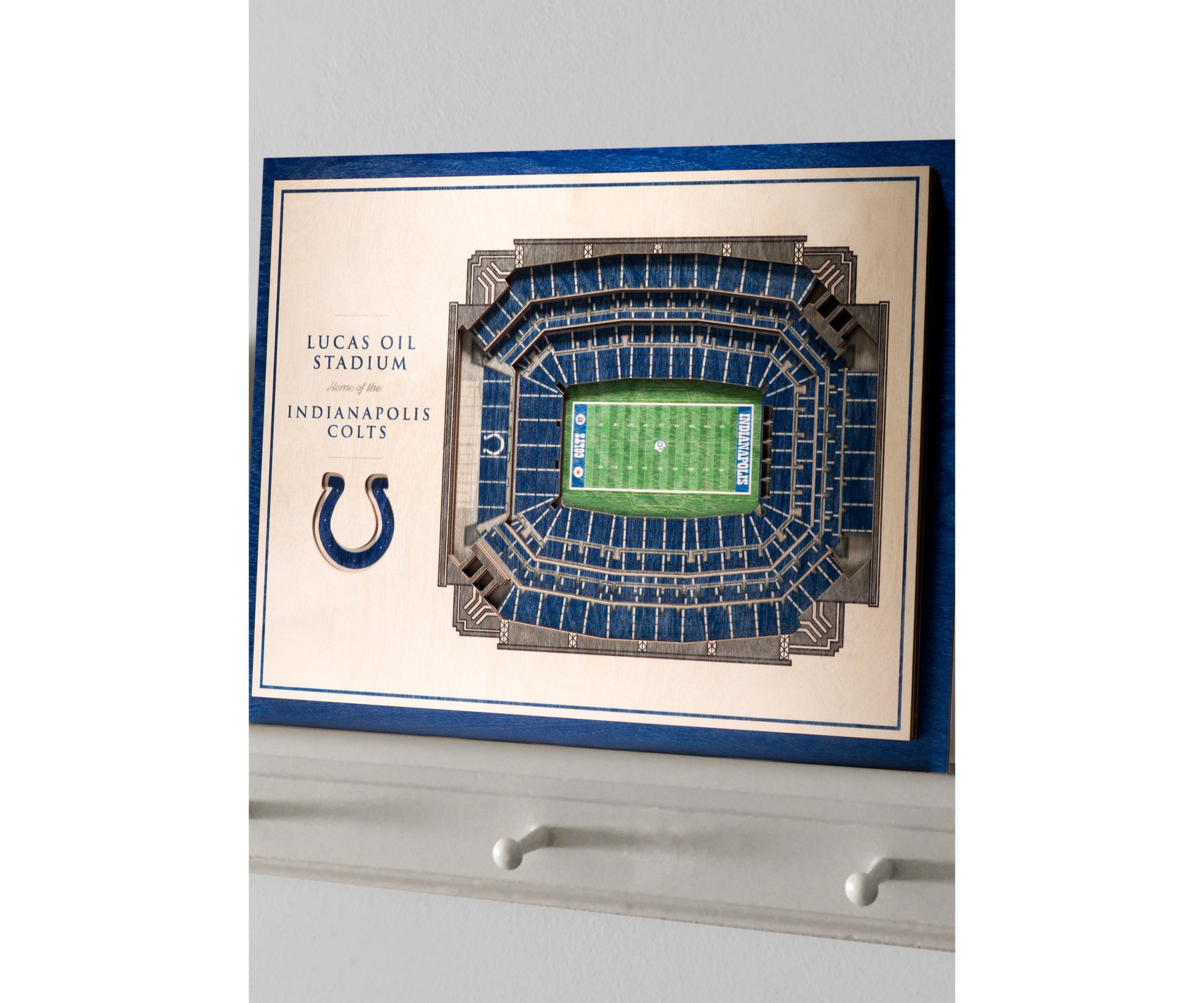 YouTheFan NFL Indianapolis Colts 5-Layer StadiumView 3D Wall Art - Lucas Oil Stadium