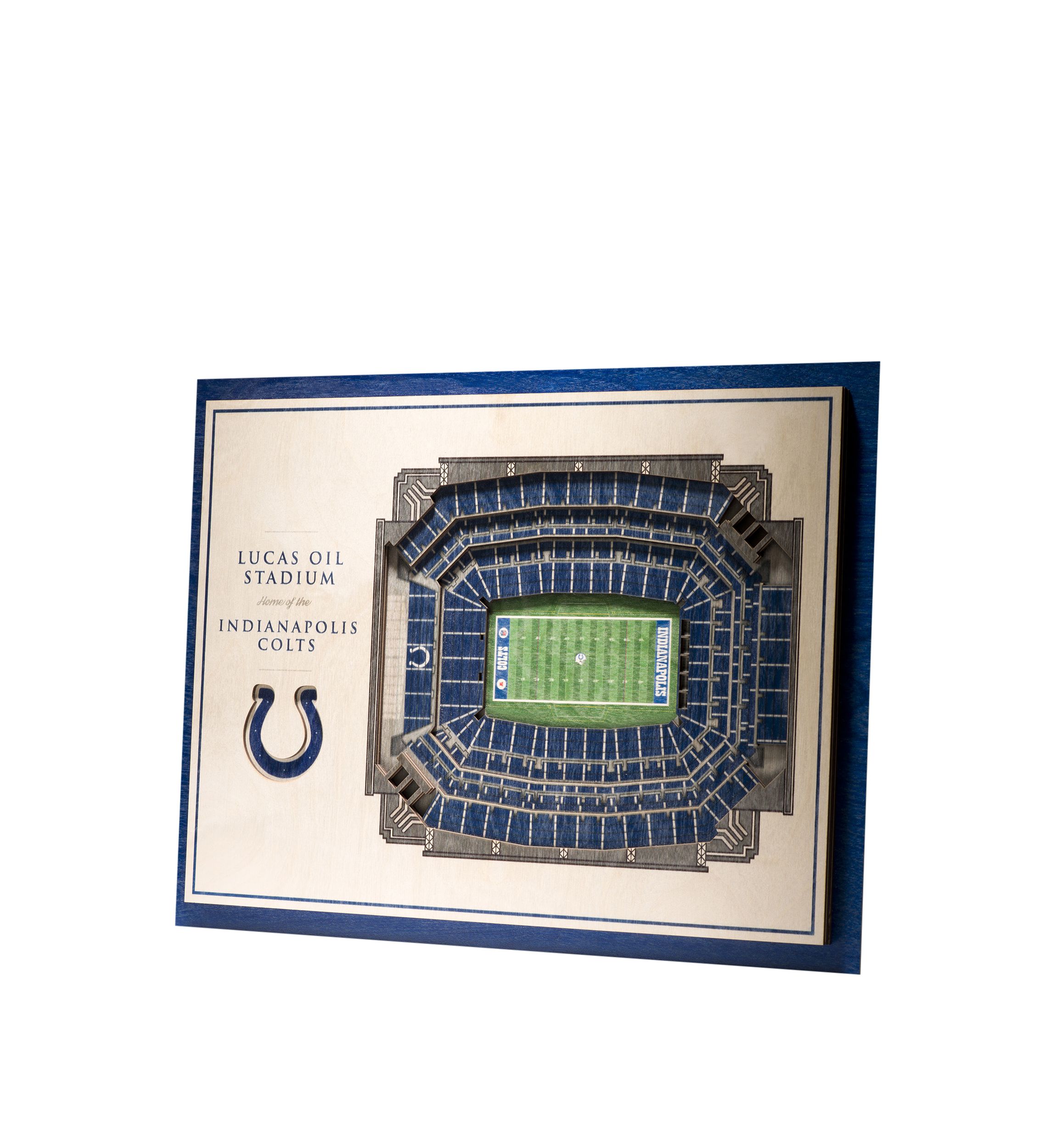 YouTheFan NFL Indianapolis Colts 5-Layer StadiumView 3D Wall Art - Lucas Oil Stadium