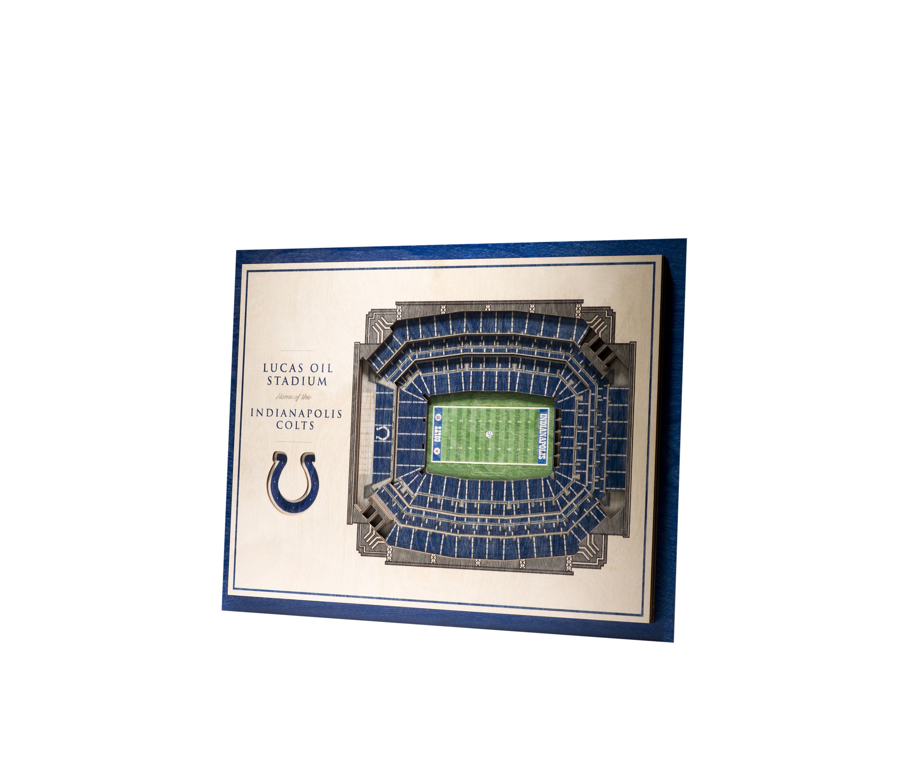YouTheFan NFL Indianapolis Colts 5-Layer StadiumView 3D Wall Art - Lucas Oil Stadium