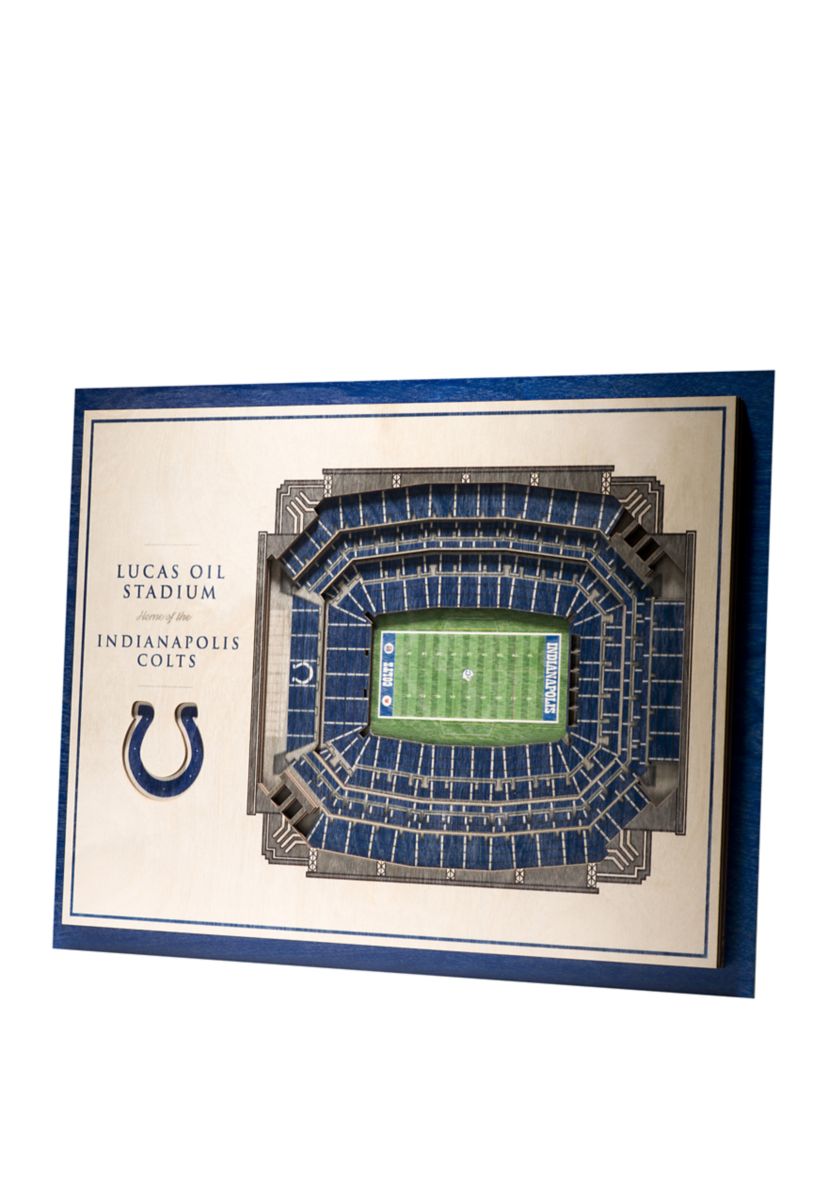 YouTheFan NFL Indianapolis Colts 5-Layer StadiumView 3D Wall Art - Lucas Oil Stadium