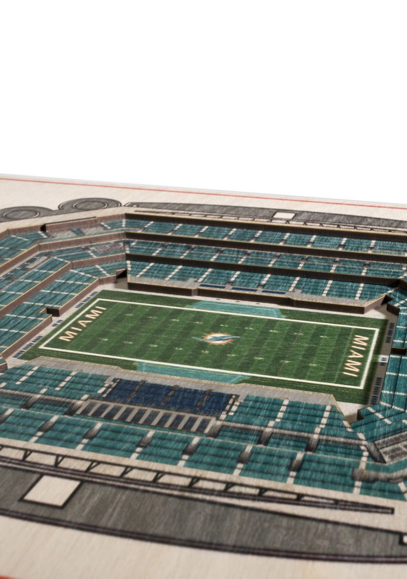 YouTheFan NFL Miami Dolphins 5-Layer StadiumView 3D Wall Art - Hard Rock Stadium
