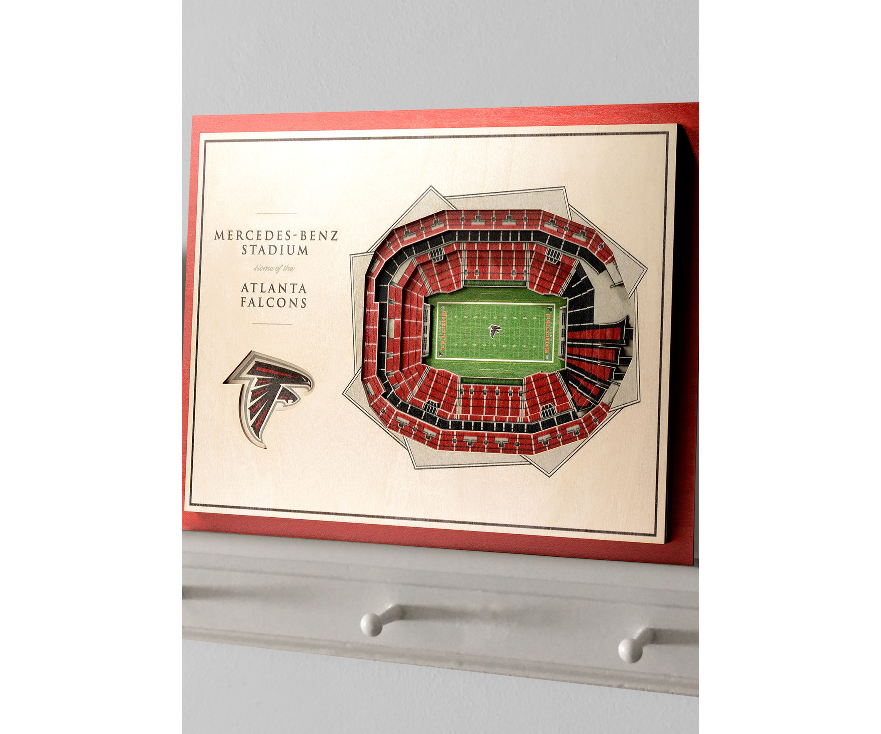 YouTheFan NFL Atlanta Falcons 5-Layer StadiumView 3D Wall Art - Mercedes-Benz Stadium