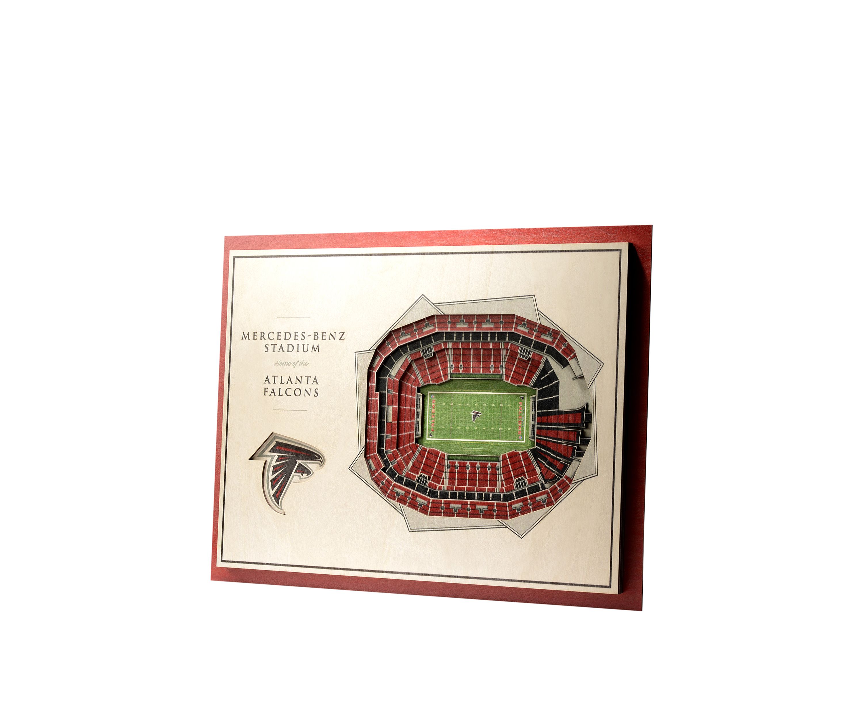 YouTheFan NFL Atlanta Falcons 5-Layer StadiumView 3D Wall Art - Mercedes-Benz Stadium