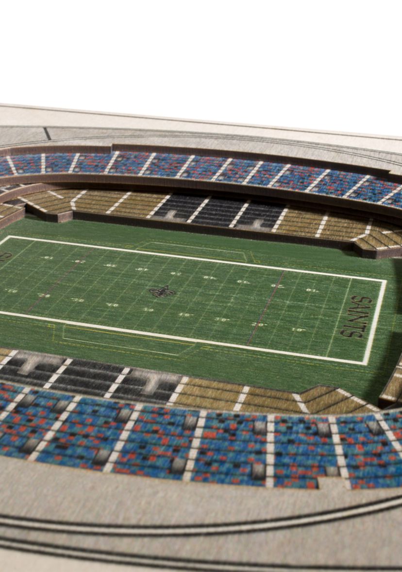 YouTheFan NFL New Orleans Saints 5-Layer StadiumView 3D Wall Art - Mercedes-Benz Superdome