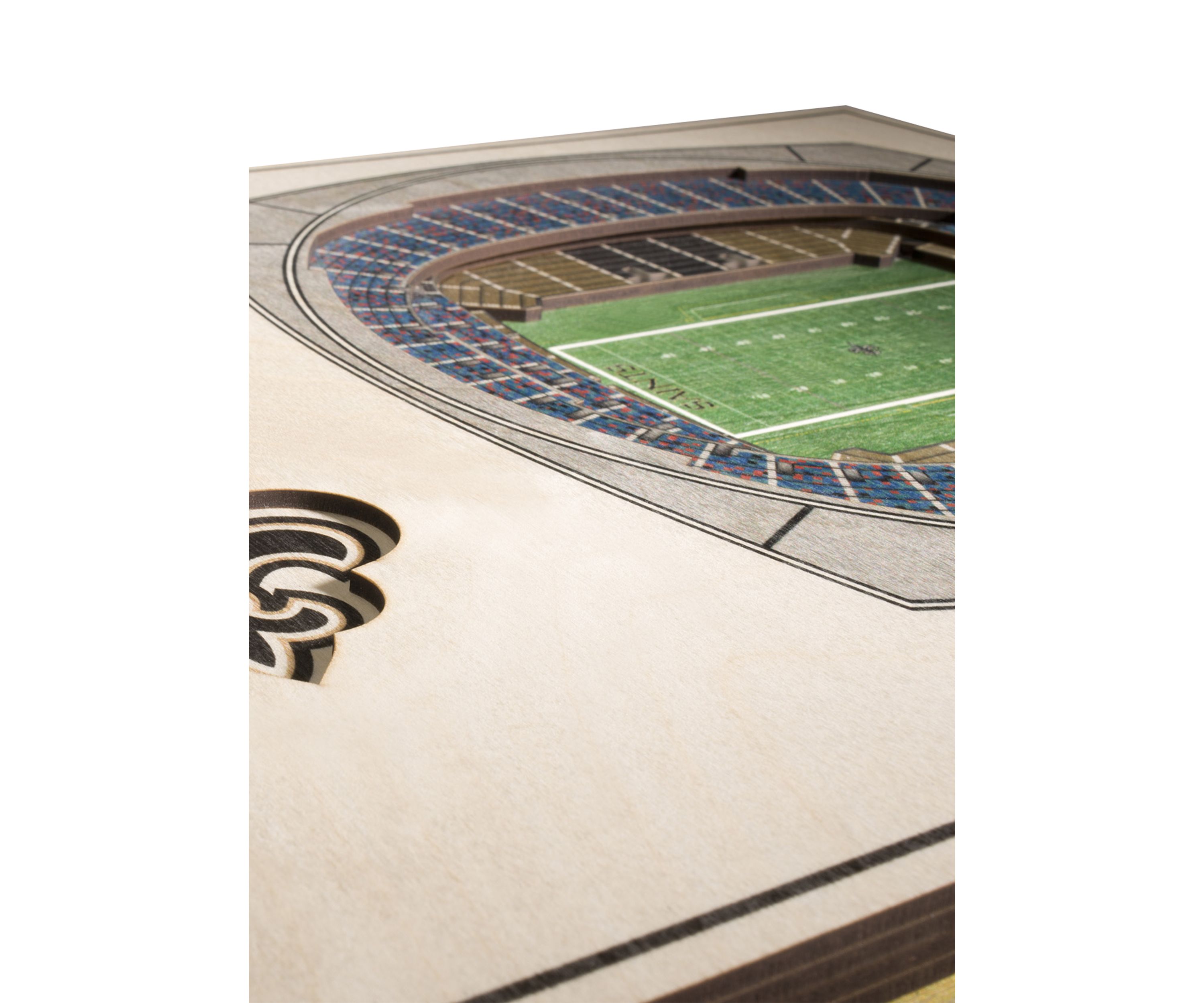 YouTheFan NFL New Orleans Saints 5-Layer StadiumView 3D Wall Art - Mercedes-Benz Superdome