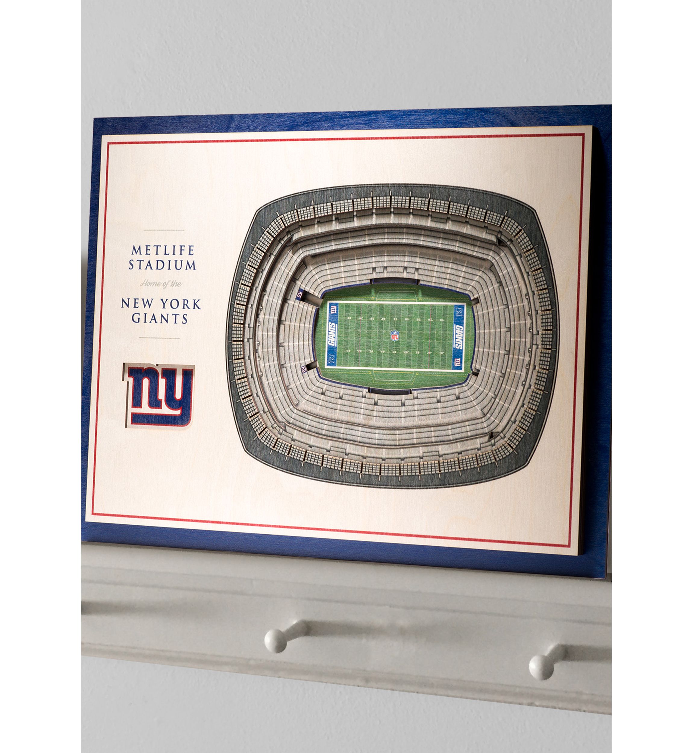 YouTheFan NFL New York Giants 5-Layer StadiumView 3D Wall Art - MetLife Stadium