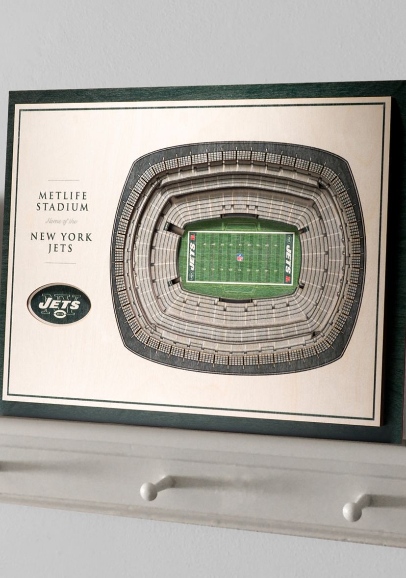 YouTheFan NFL New York Jets 5-Layer StadiumView 3D Wall Art - MetLife Stadium