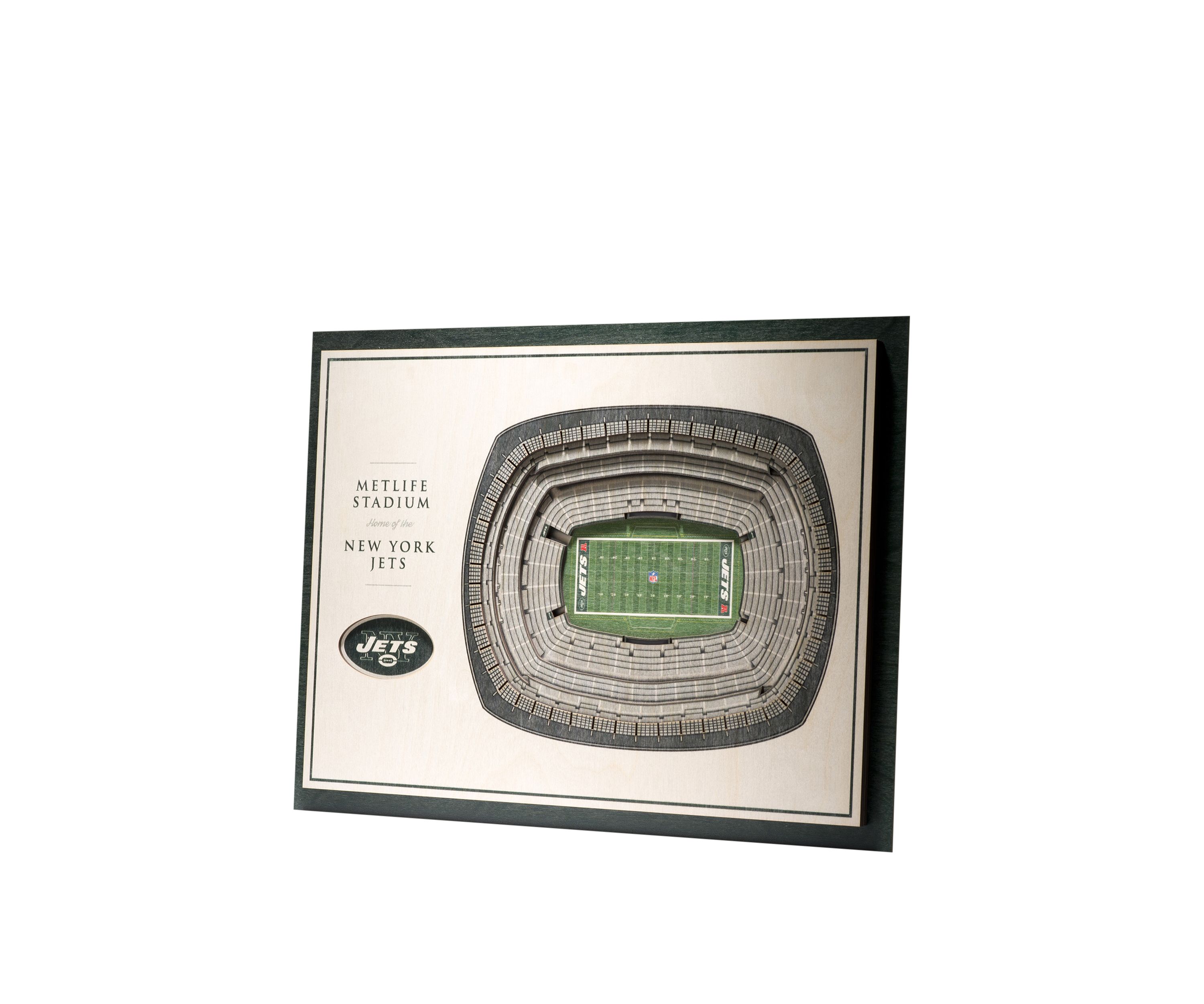YouTheFan NFL New York Jets 5-Layer StadiumView 3D Wall Art - MetLife Stadium