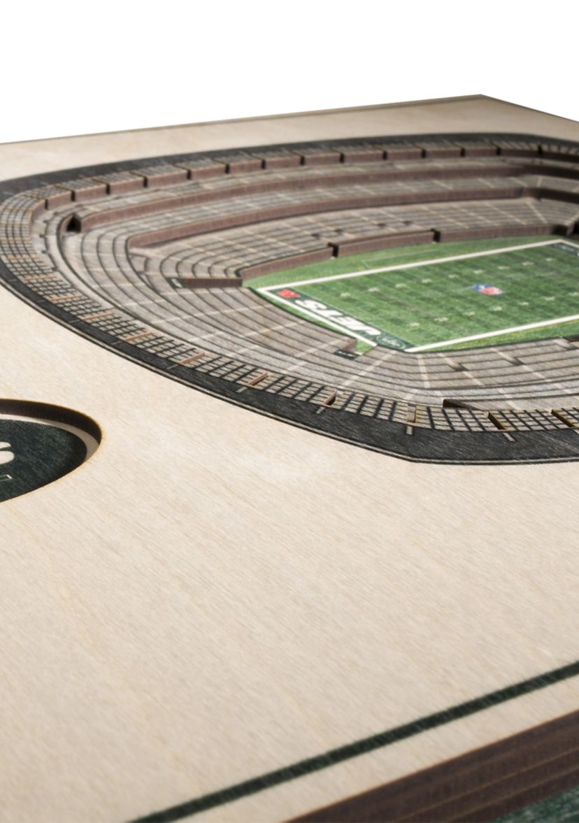 YouTheFan NFL New York Jets 5-Layer StadiumView 3D Wall Art - MetLife Stadium