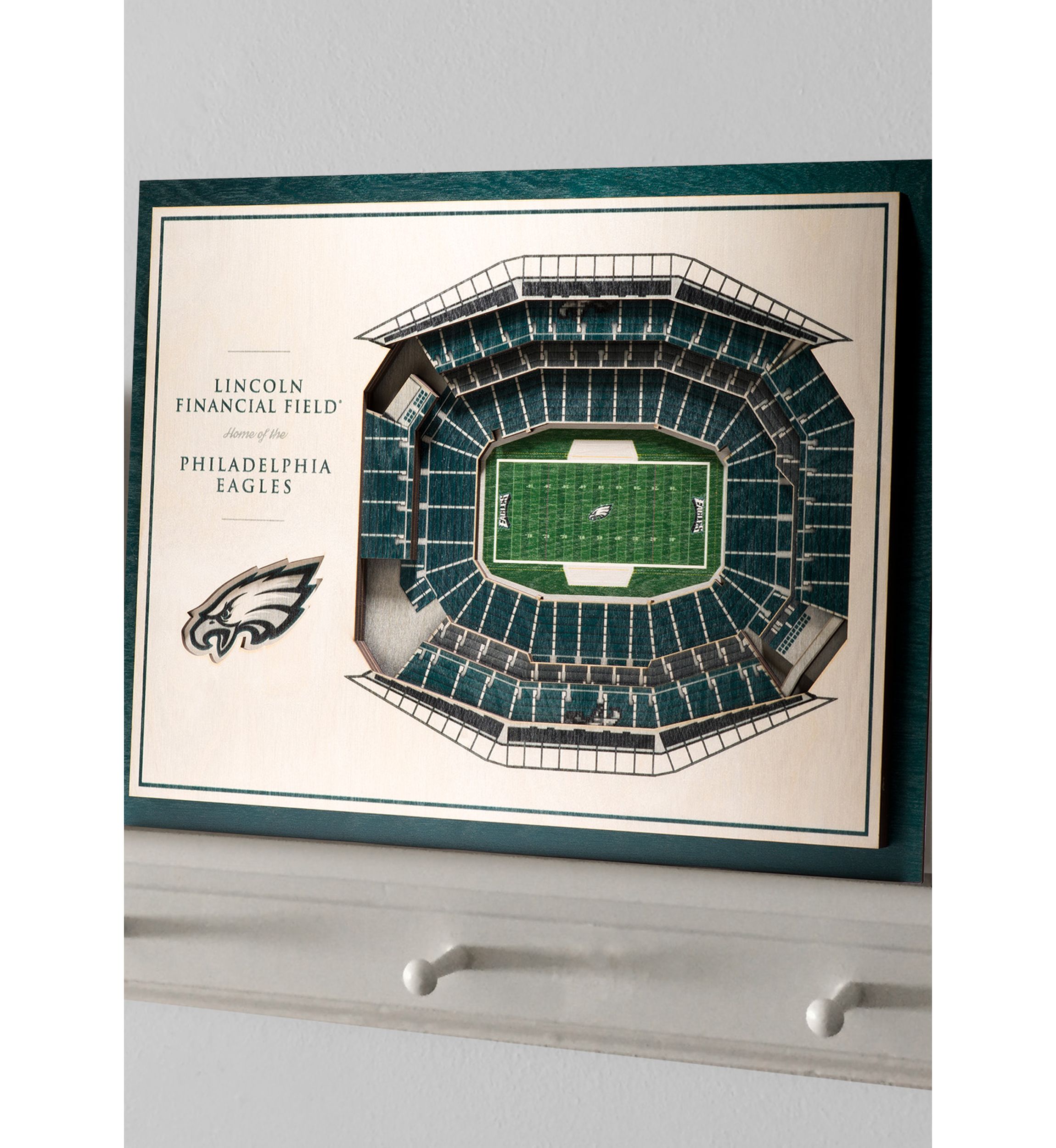 YouTheFan NFL Philadelphia Eagles 5-Layer StadiumView 3D Wall Art - Lincoln Financial Field