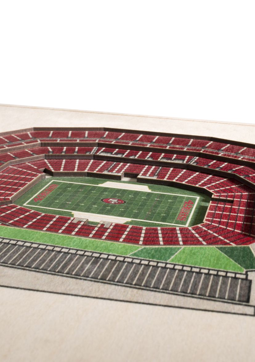 YouTheFan YouTheFan NFL San Francisco 49ers 5-Layer StadiumView 3D Wall ...