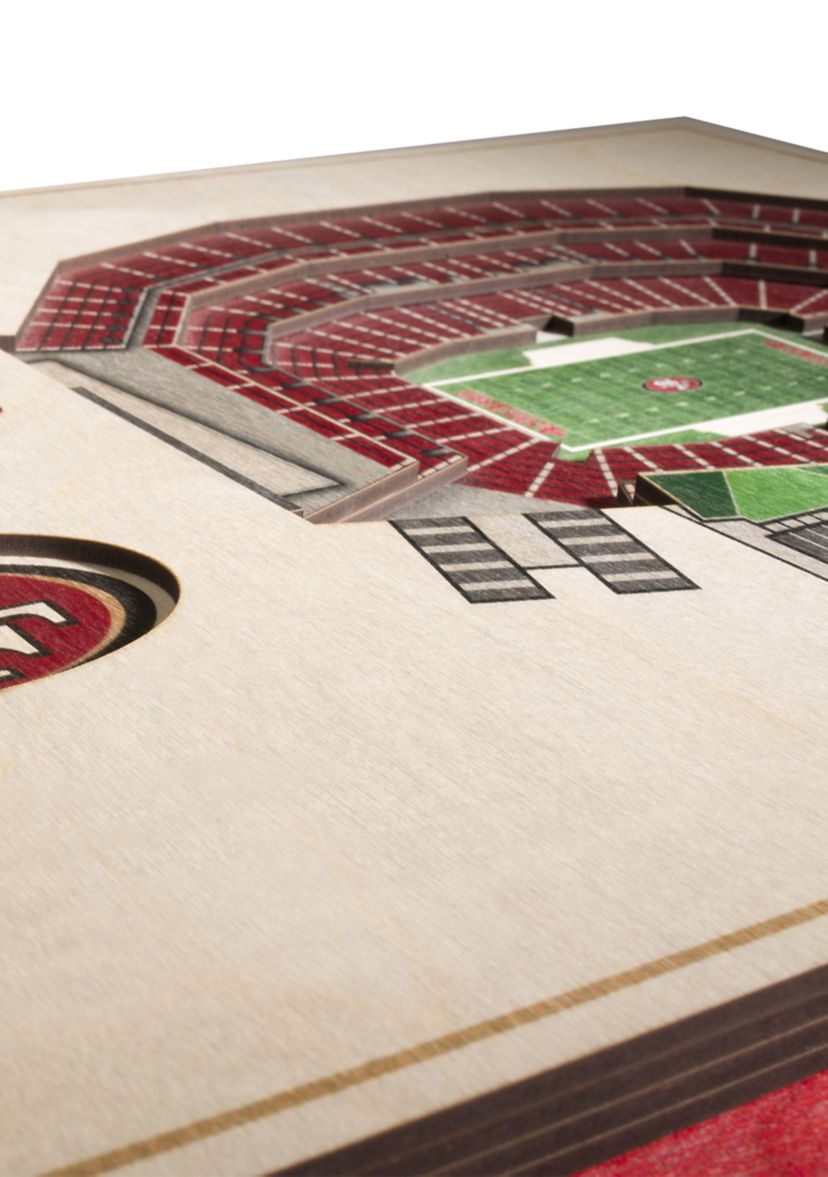 YouTheFan YouTheFan NFL San Francisco 49ers 5-Layer StadiumView 3D Wall ...