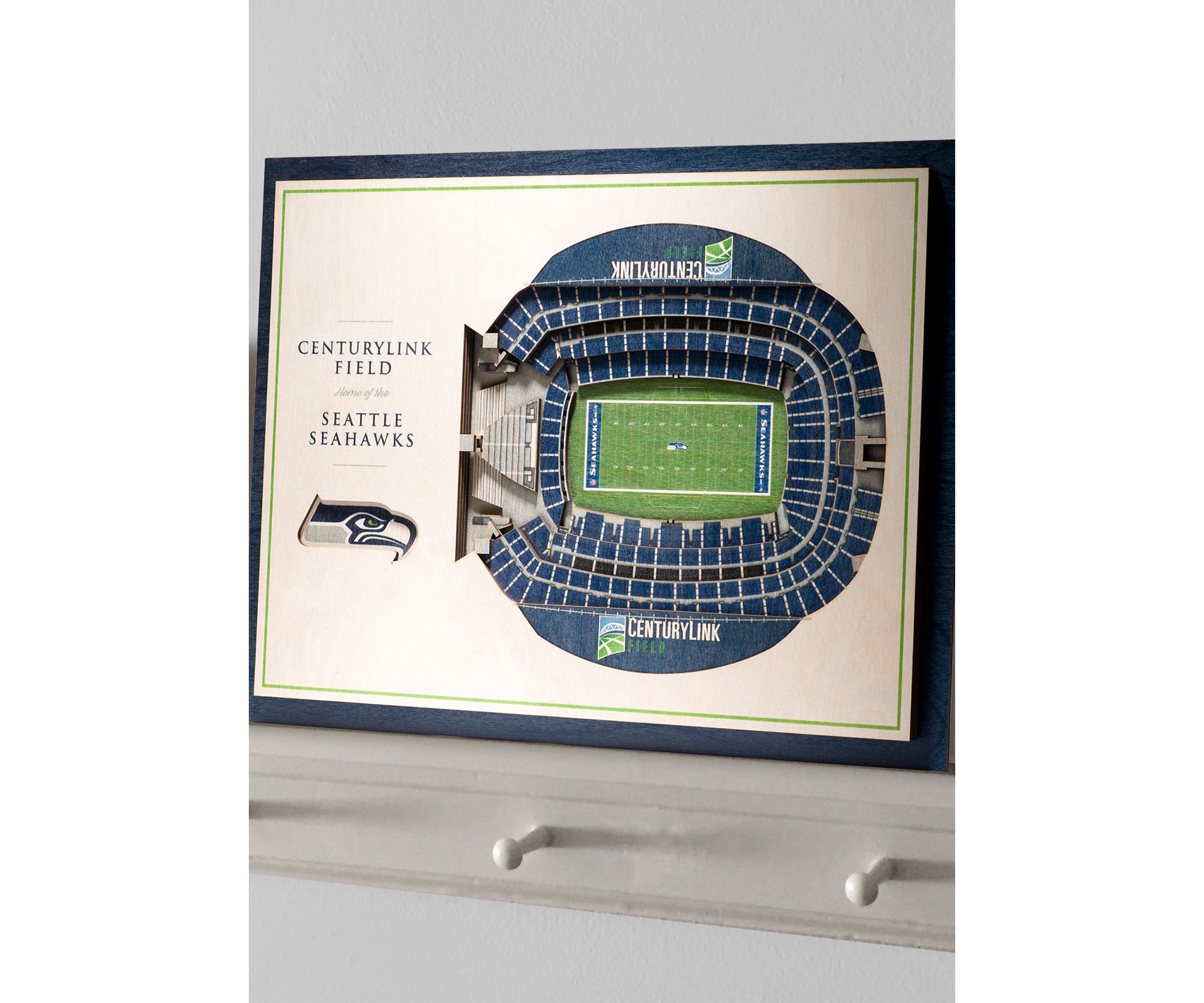 YouTheFan NFL Seattle Seahawks 5-Layer StadiumView 3D Wall Art - CenturyLink Field