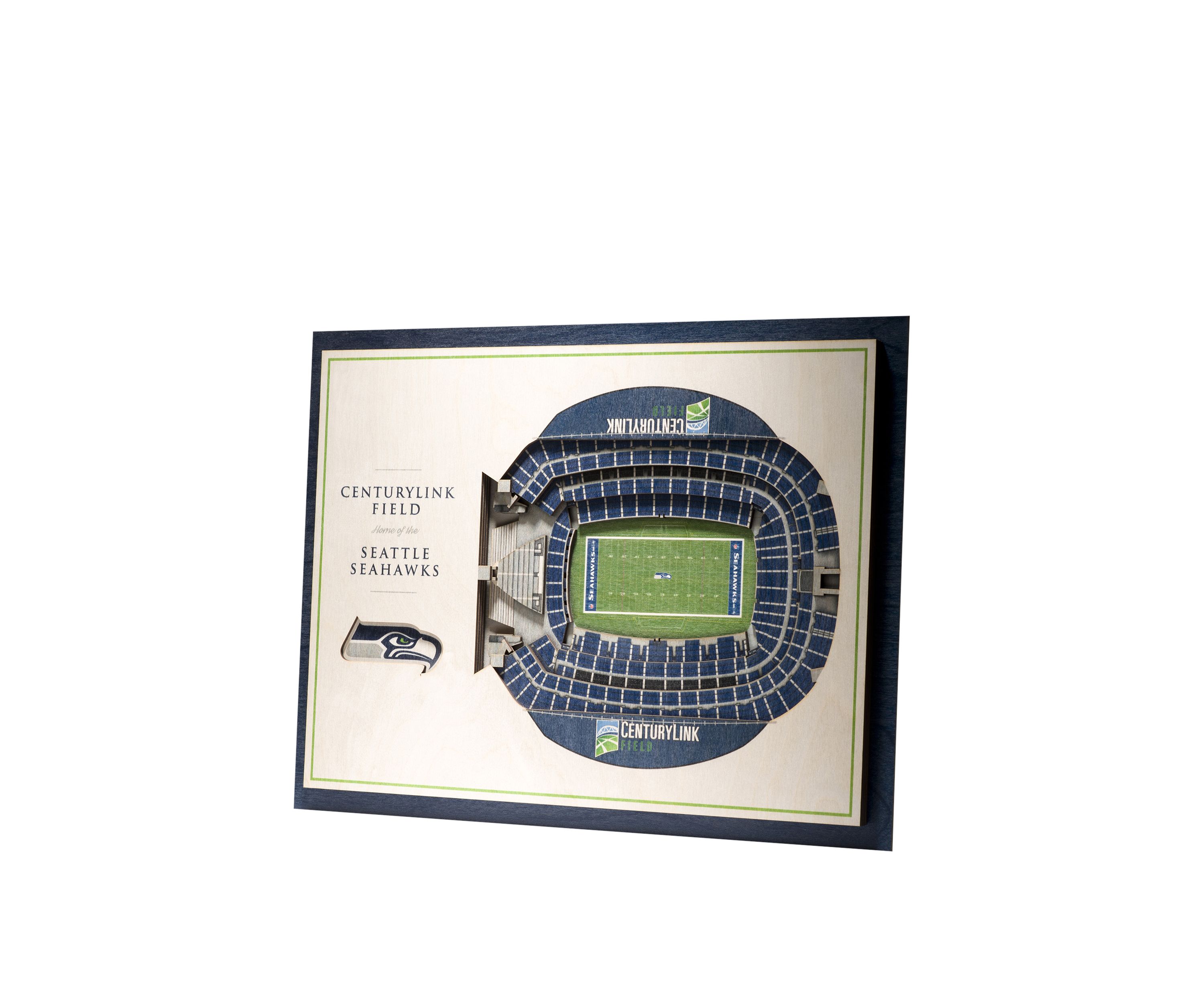 YouTheFan NFL Seattle Seahawks 5-Layer StadiumView 3D Wall Art - CenturyLink Field