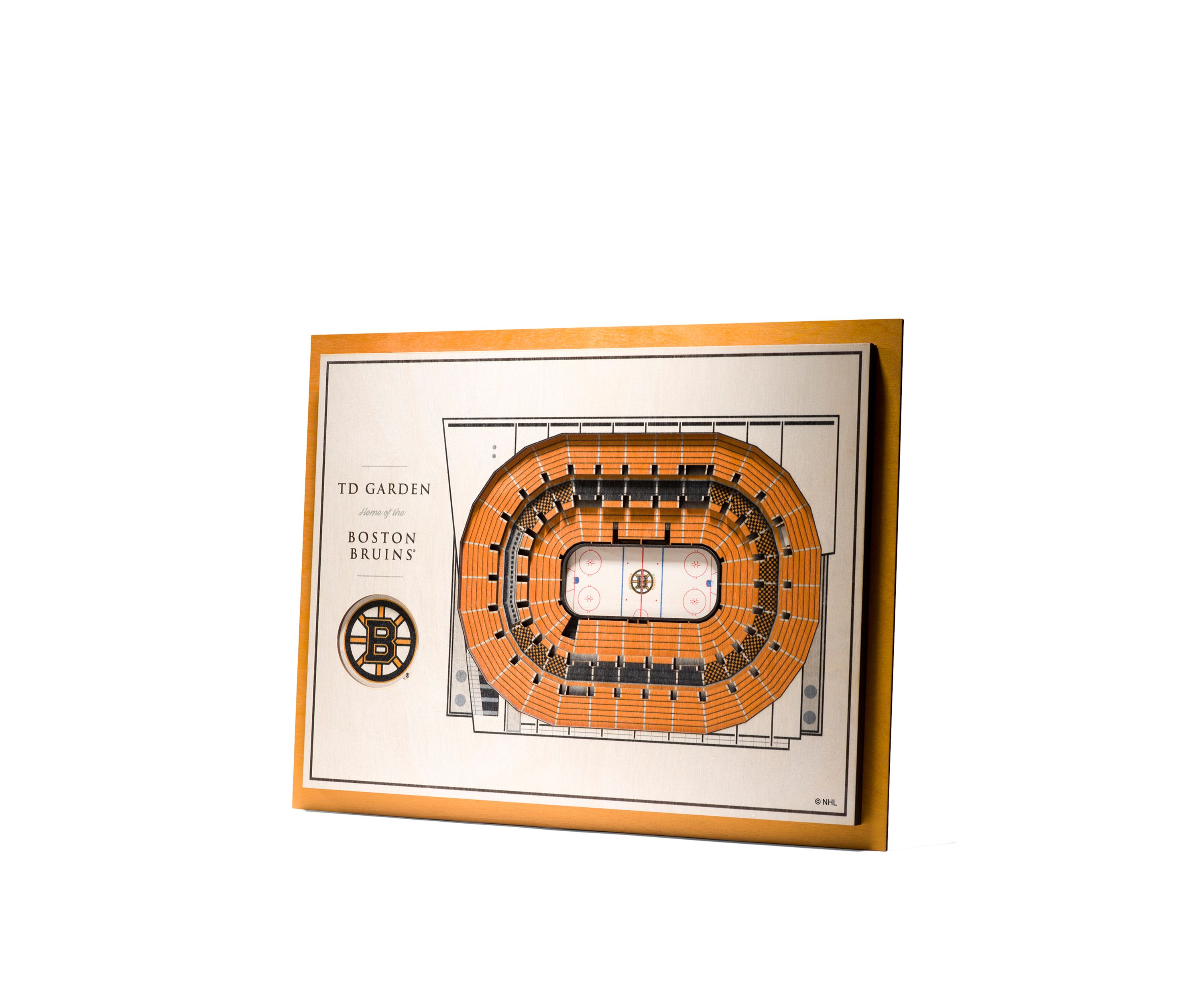 YouTheFan NHL Boston Bruins 5-Layer StadiumView 3D Wall Art - TD Garden