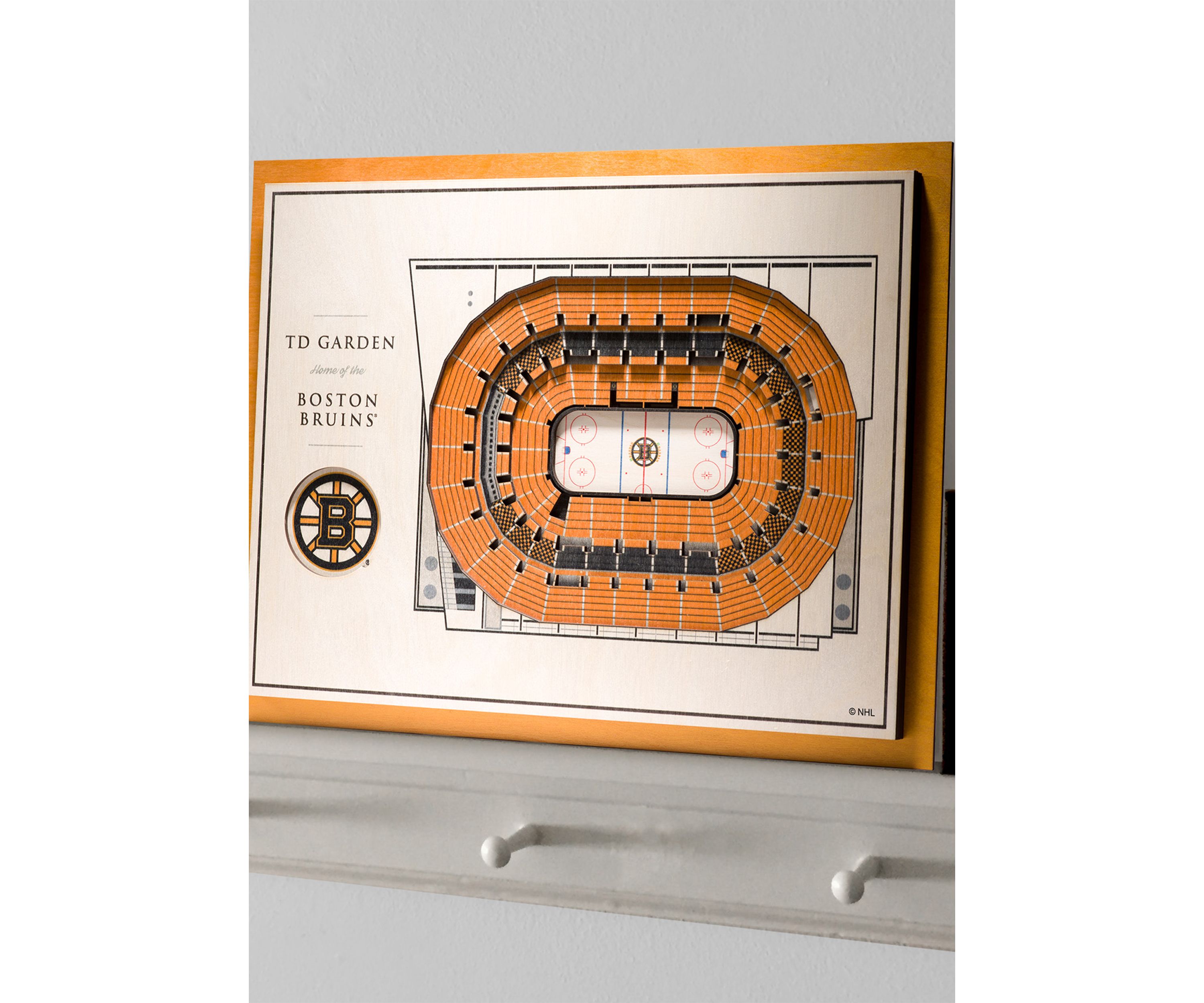 YouTheFan NHL Boston Bruins 5-Layer StadiumView 3D Wall Art - TD Garden