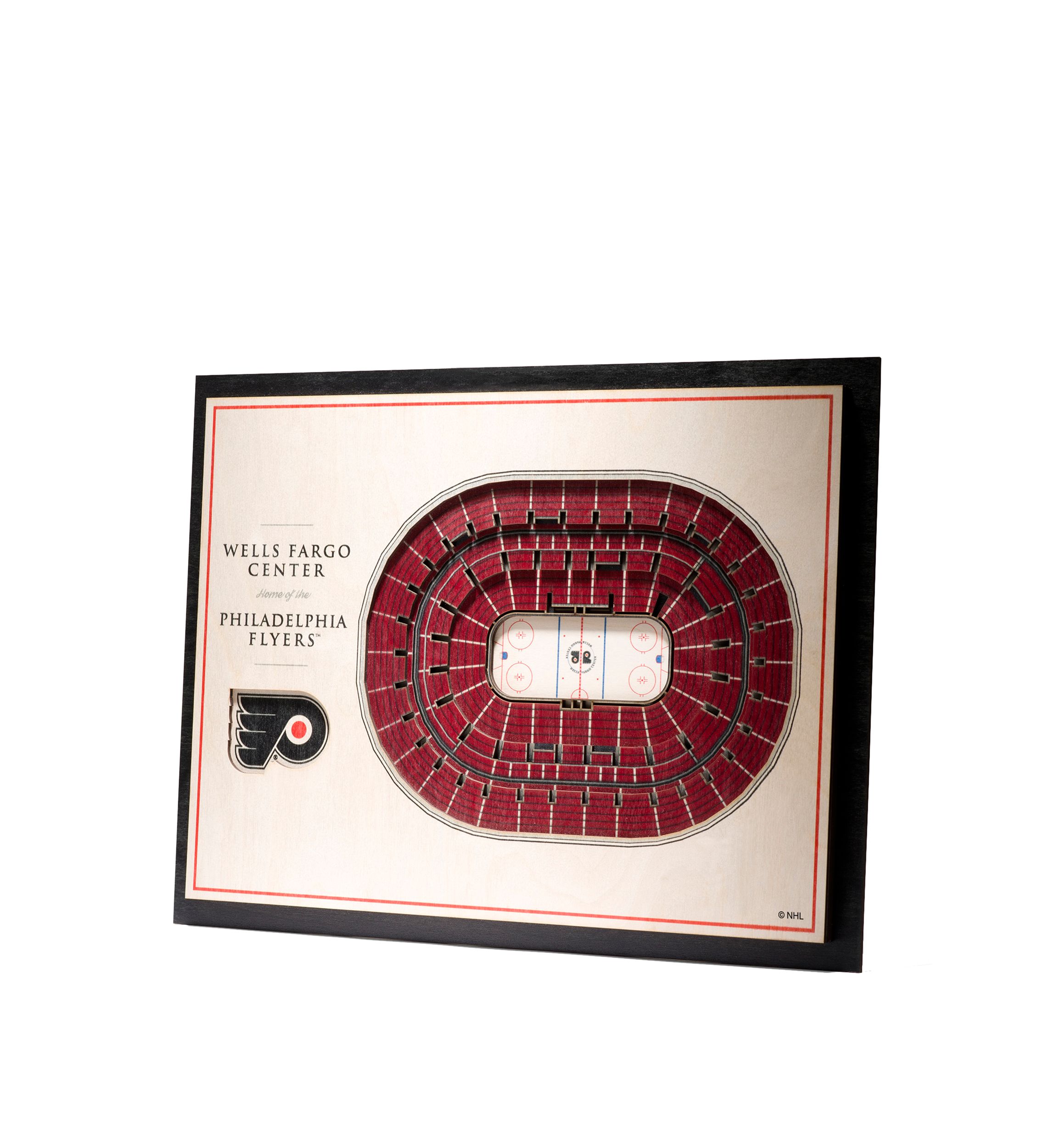 YouTheFan NHL Philadelphia Flyers 5-Layer StadiumView 3D Wall Art - Wells Fargo Center
