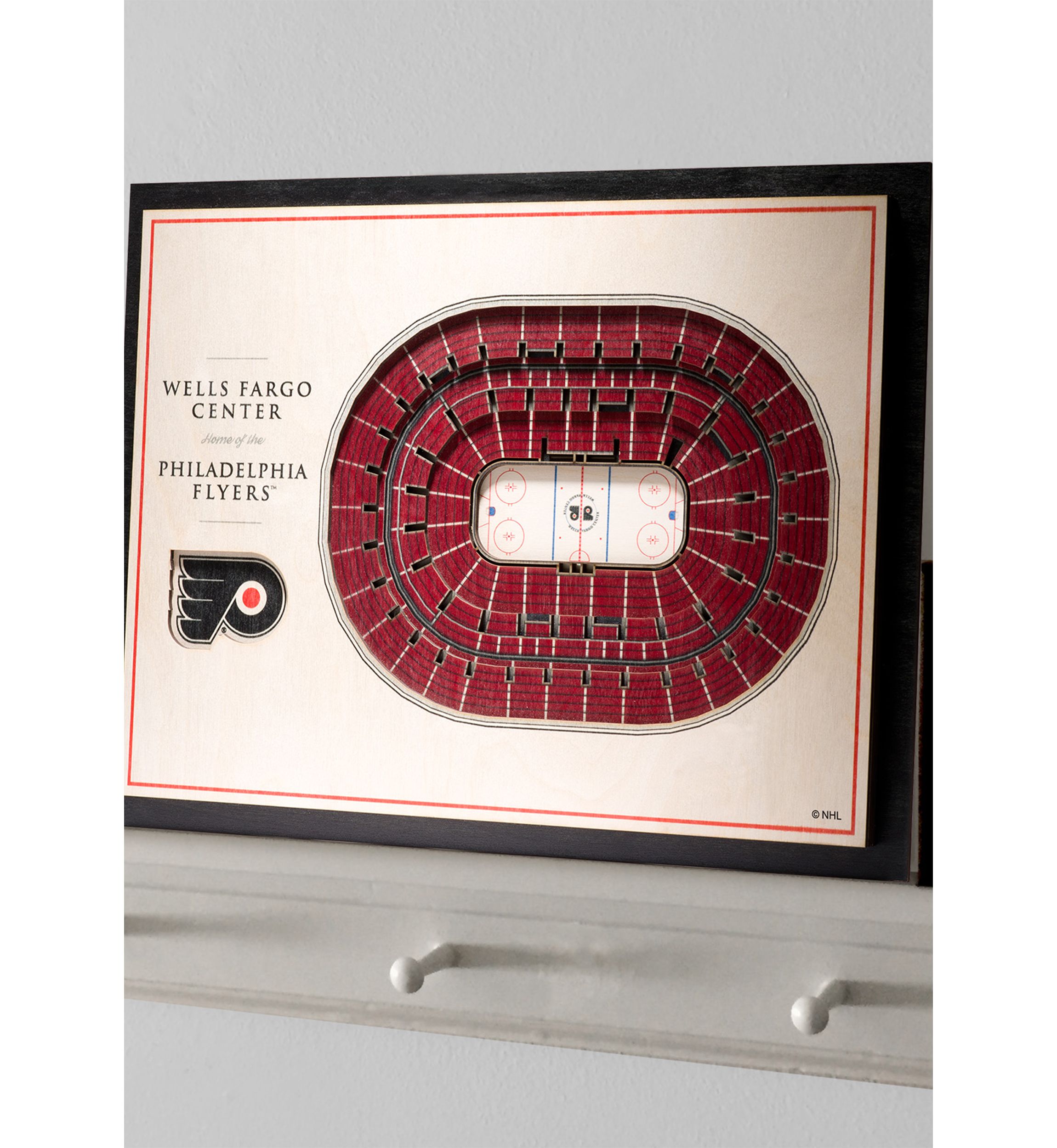 YouTheFan NHL Philadelphia Flyers 5-Layer StadiumView 3D Wall Art - Wells Fargo Center