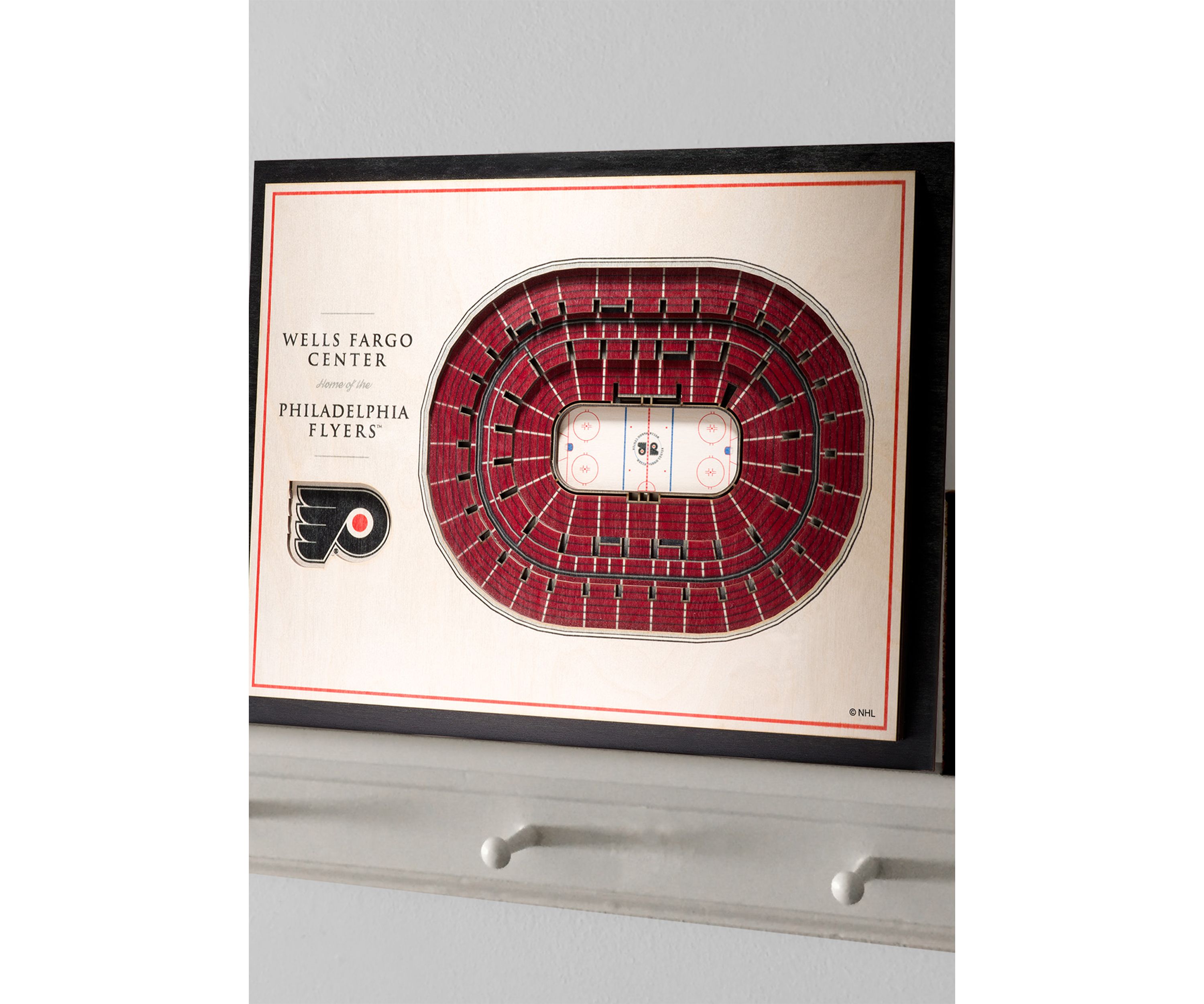 YouTheFan NHL Philadelphia Flyers 5-Layer StadiumView 3D Wall Art - Wells Fargo Center