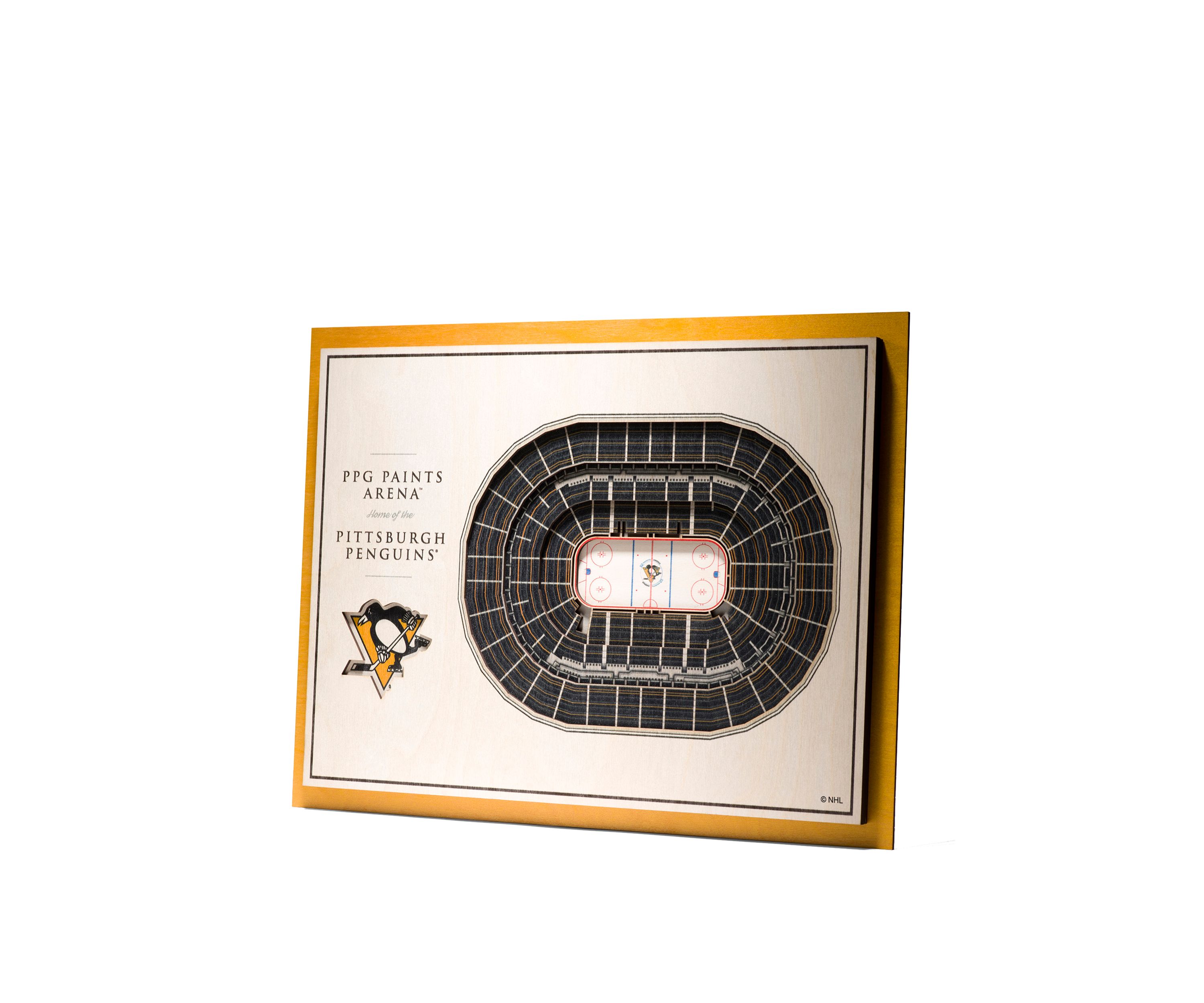 YouTheFan NHL Pittsburgh Penguins 5-Layer StadiumView 3D Wall Art - PPG Paints Arena