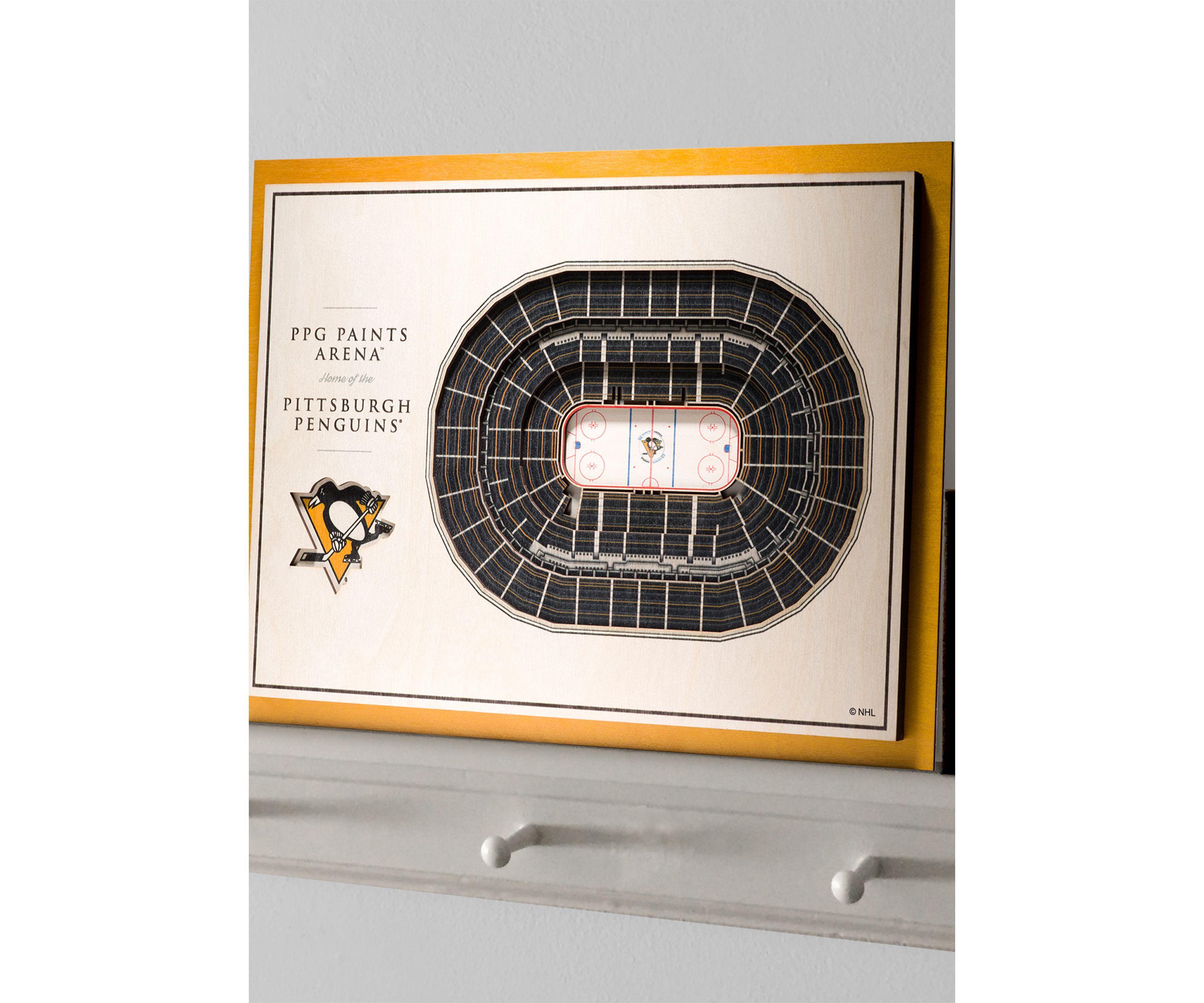 YouTheFan NHL Pittsburgh Penguins 5-Layer StadiumView 3D Wall Art - PPG Paints Arena