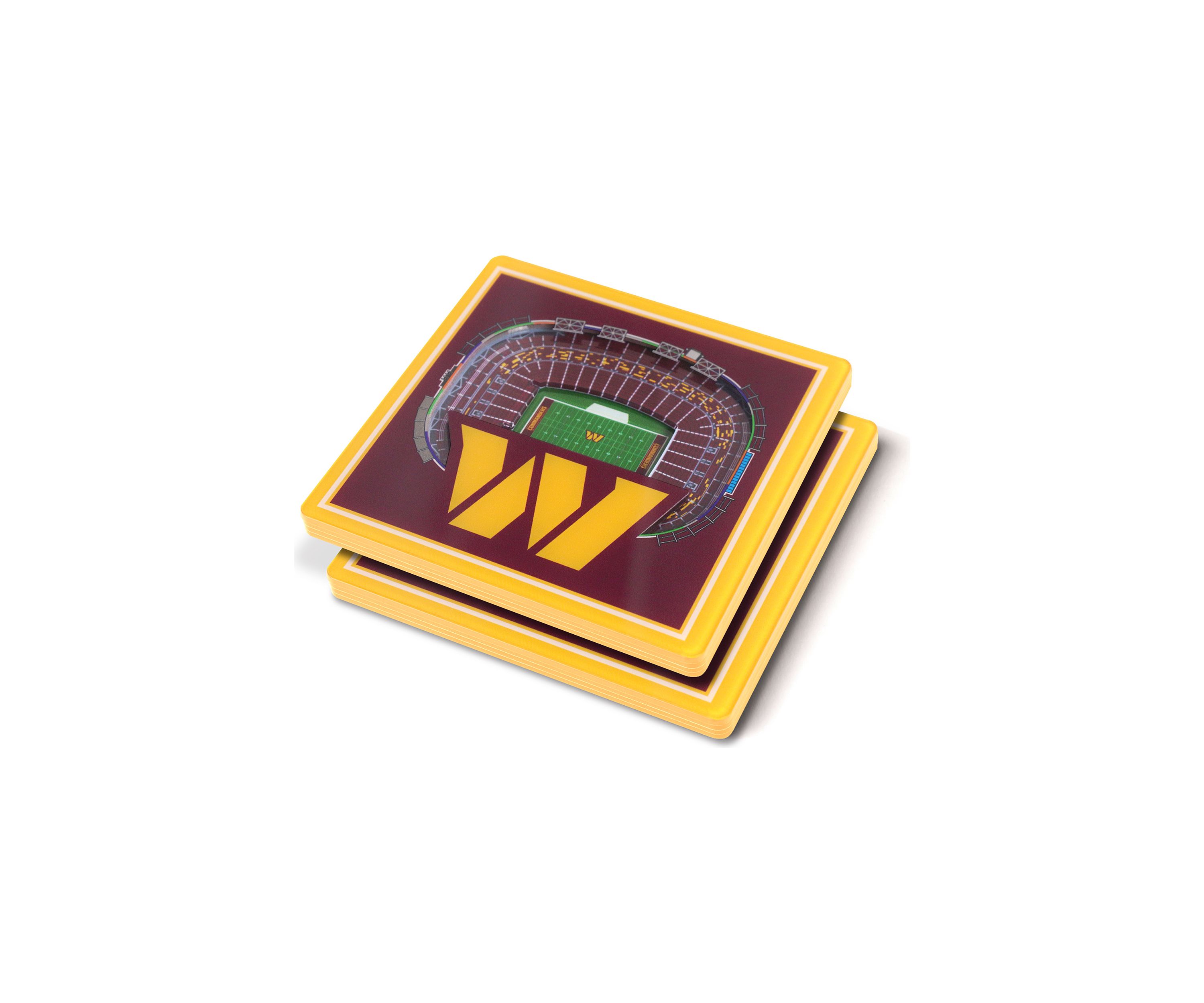 YouTheFan NFL Washington Commanders 3D StadiumView Coasters - FedEx Field