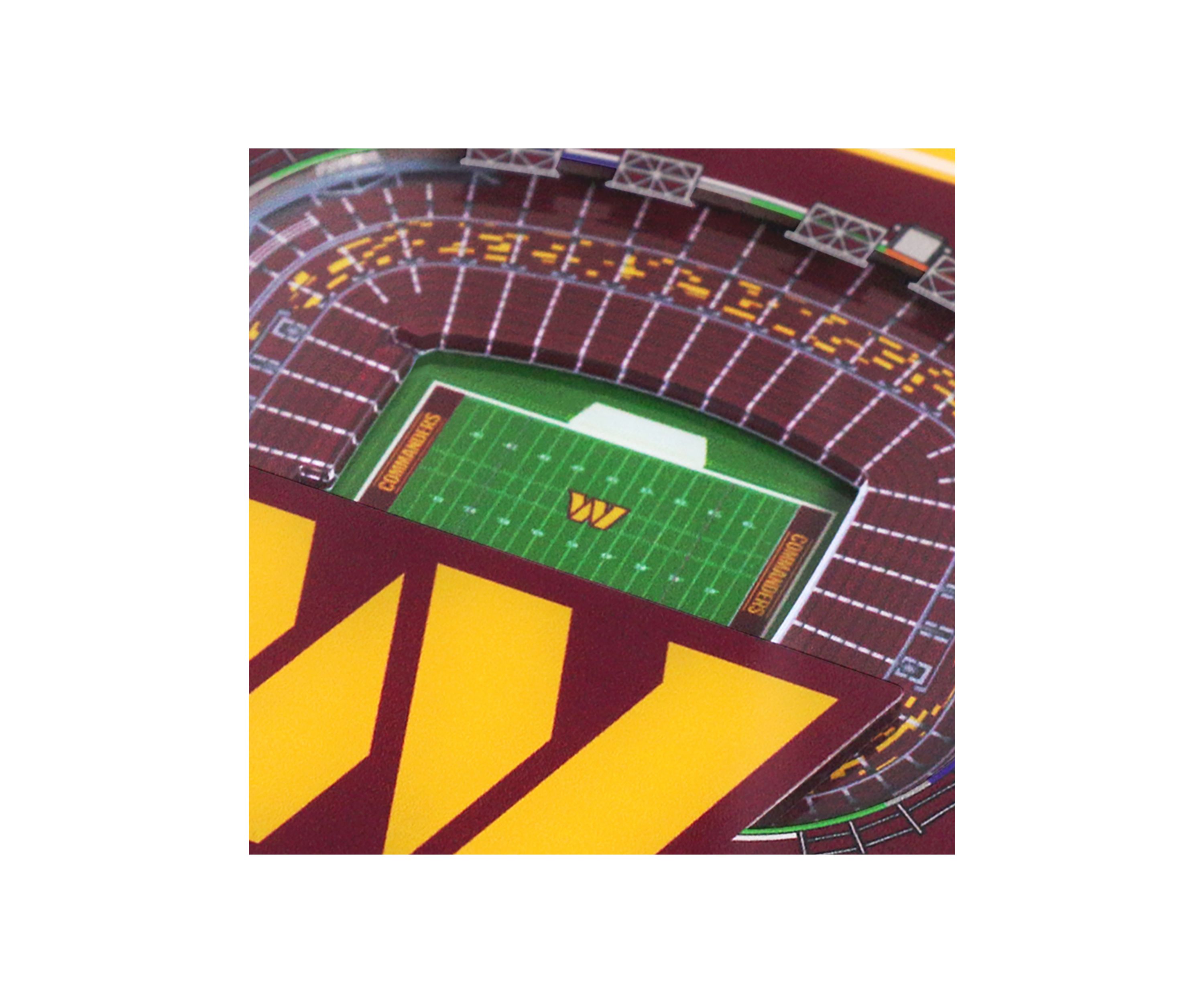 YouTheFan NFL Washington Commanders 3D StadiumView Coasters - FedEx Field