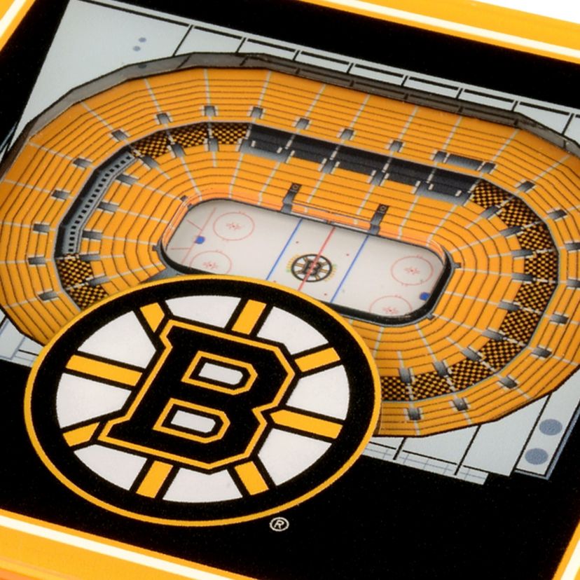YouTheFan NHL Boston Bruins 3D StadiumView Coasters - TD Garden