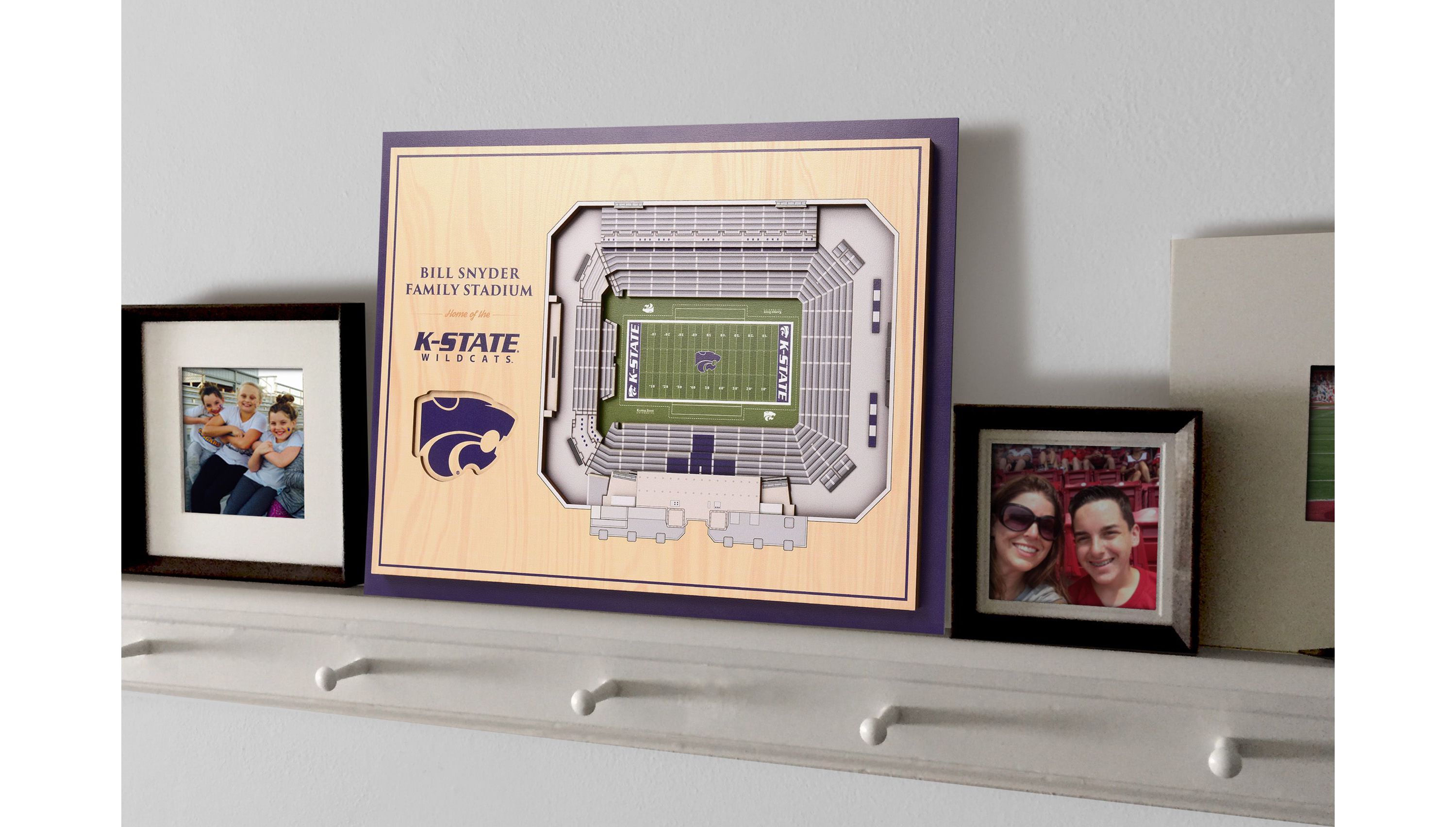 YouTheFan NCAA Kansas State Wildcats 5-Layer StadiumView 3D Wall Art - Bill Snyder Family Stadium