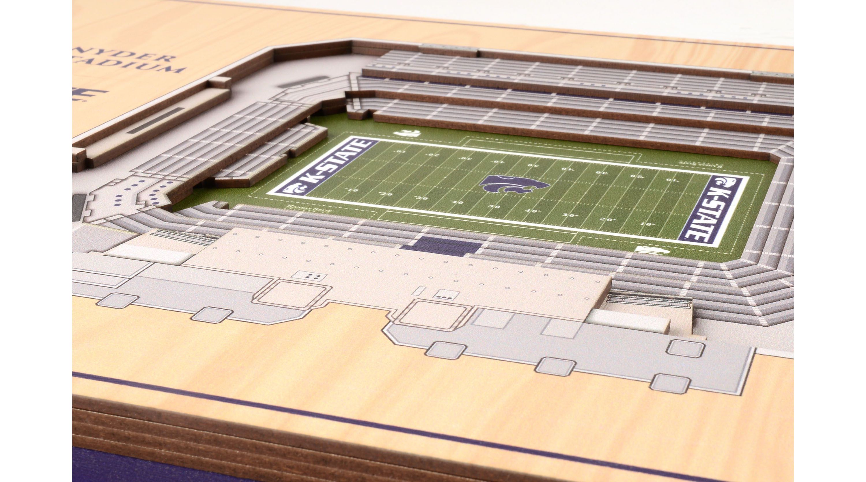 YouTheFan NCAA Kansas State Wildcats 5-Layer StadiumView 3D Wall Art - Bill Snyder Family Stadium