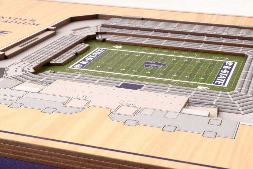YouTheFan NCAA Kansas State Wildcats 5-Layer StadiumView 3D Wall Art - Bill Snyder Family Stadium