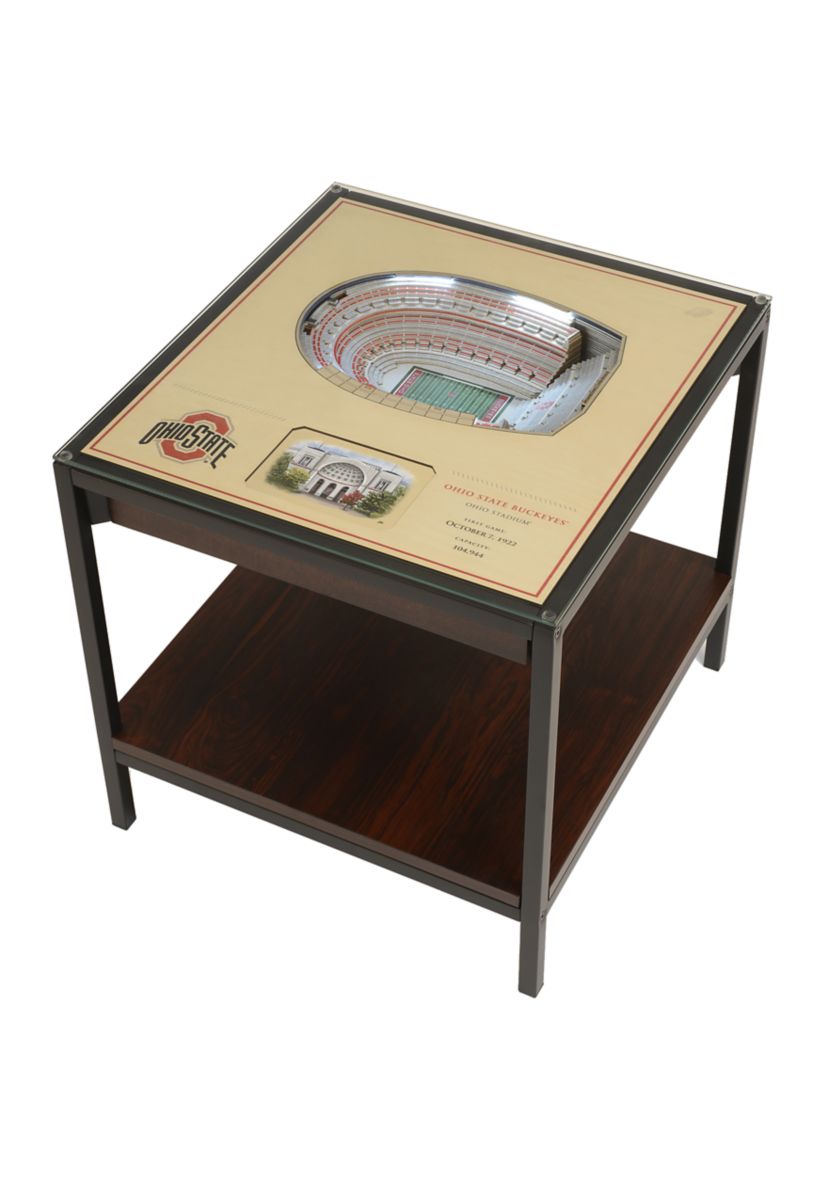 YouTheFan NCAA Ohio State Buckeyes 25-Layer StadiumViews Lighted End Table - Ohio Stadium