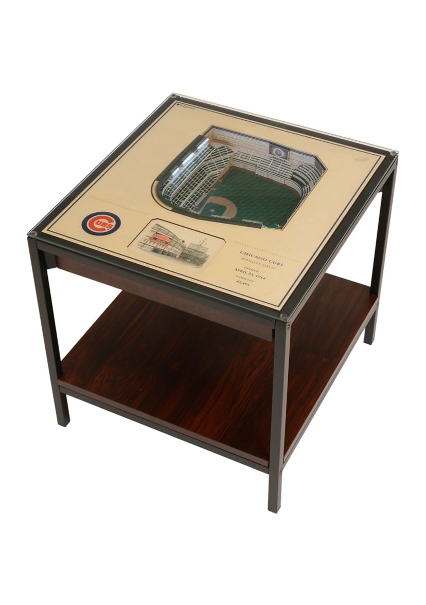 YouTheFan MLB Chicago Cubs 25-Layer StadiumViews Lighted End Table - Wrigley Field