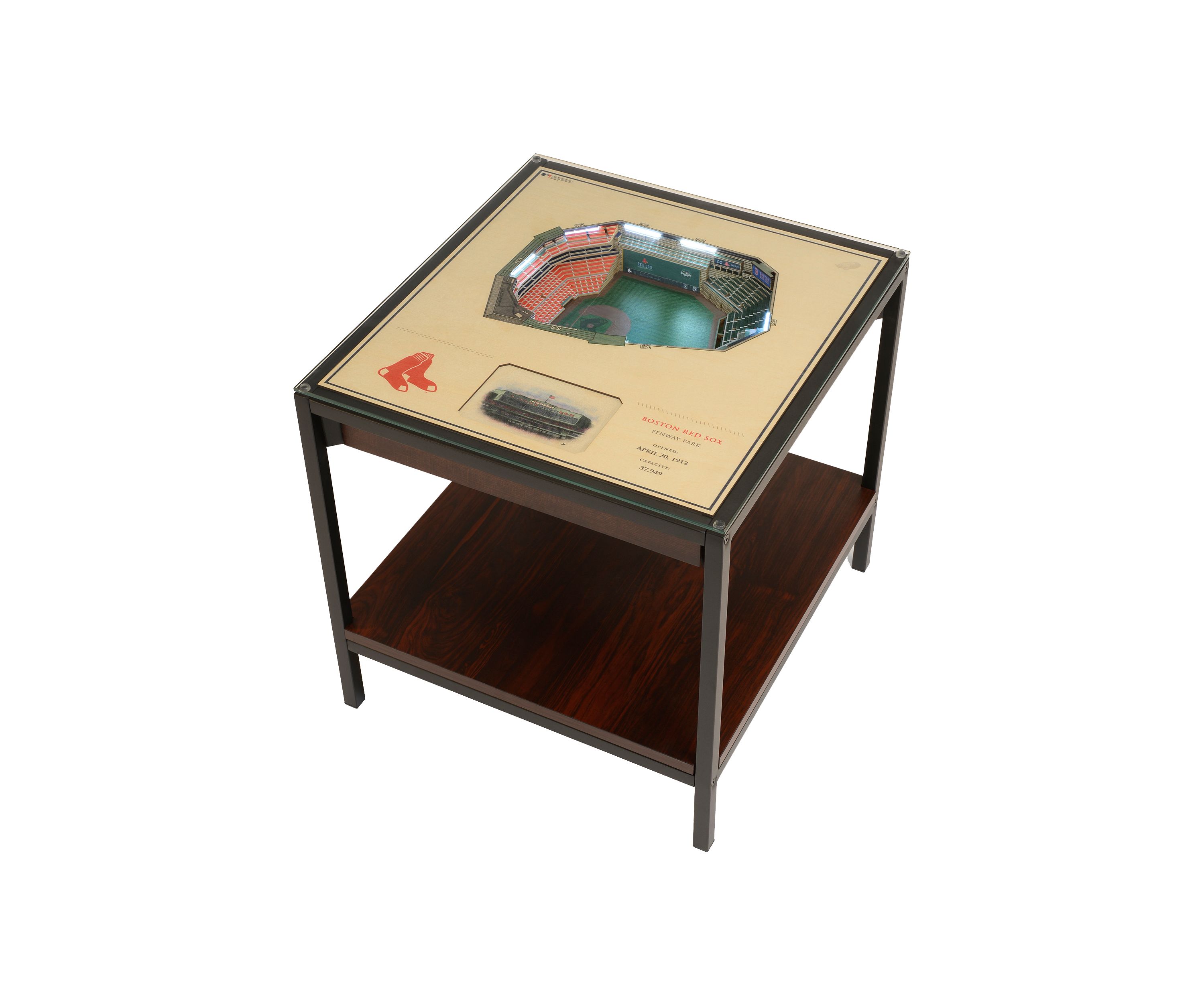 YouTheFan MLB Boston Red Sox 25-Layer StadiumViews Lighted End Table - Fenway Park
