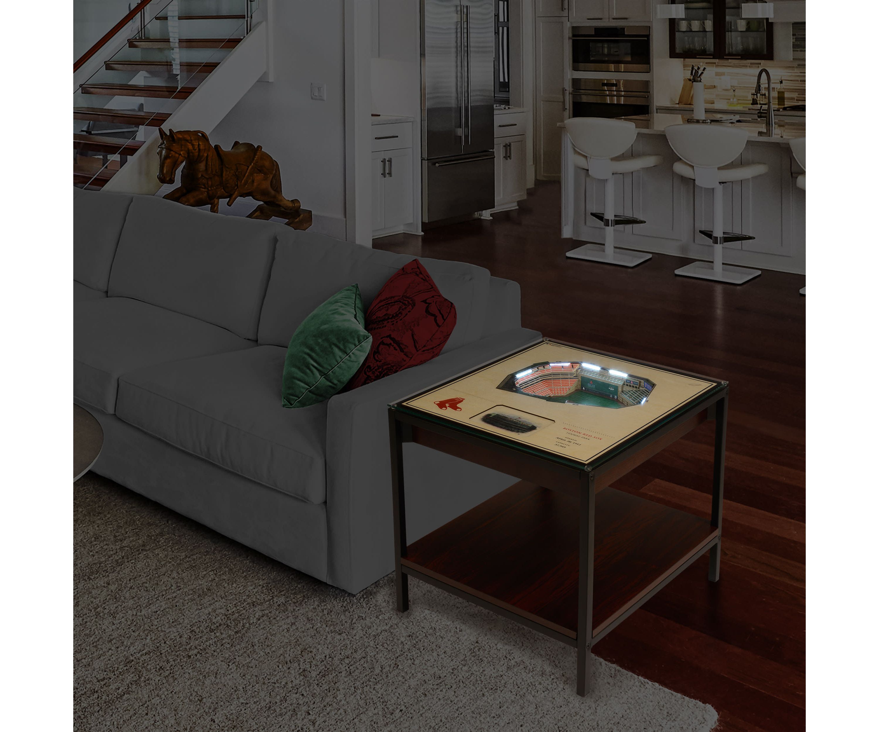 YouTheFan MLB Boston Red Sox 25-Layer StadiumViews Lighted End Table - Fenway Park
