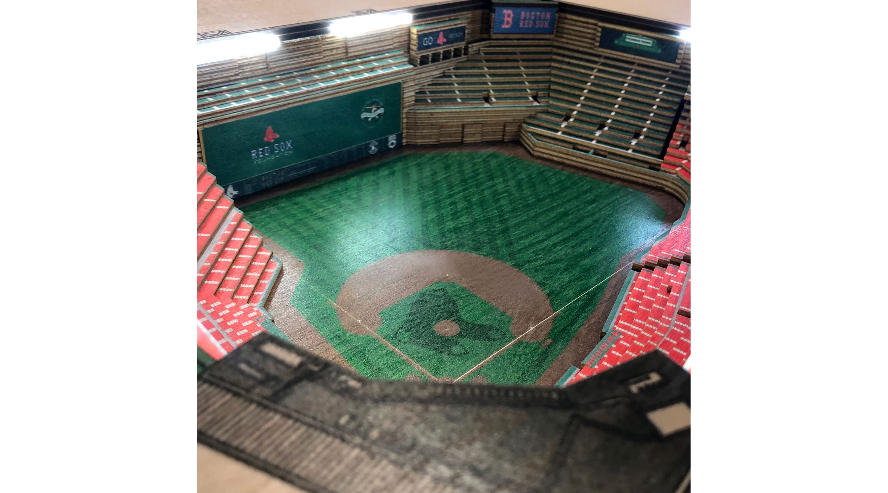 YouTheFan MLB Boston Red Sox 25-Layer StadiumViews Lighted End Table - Fenway Park