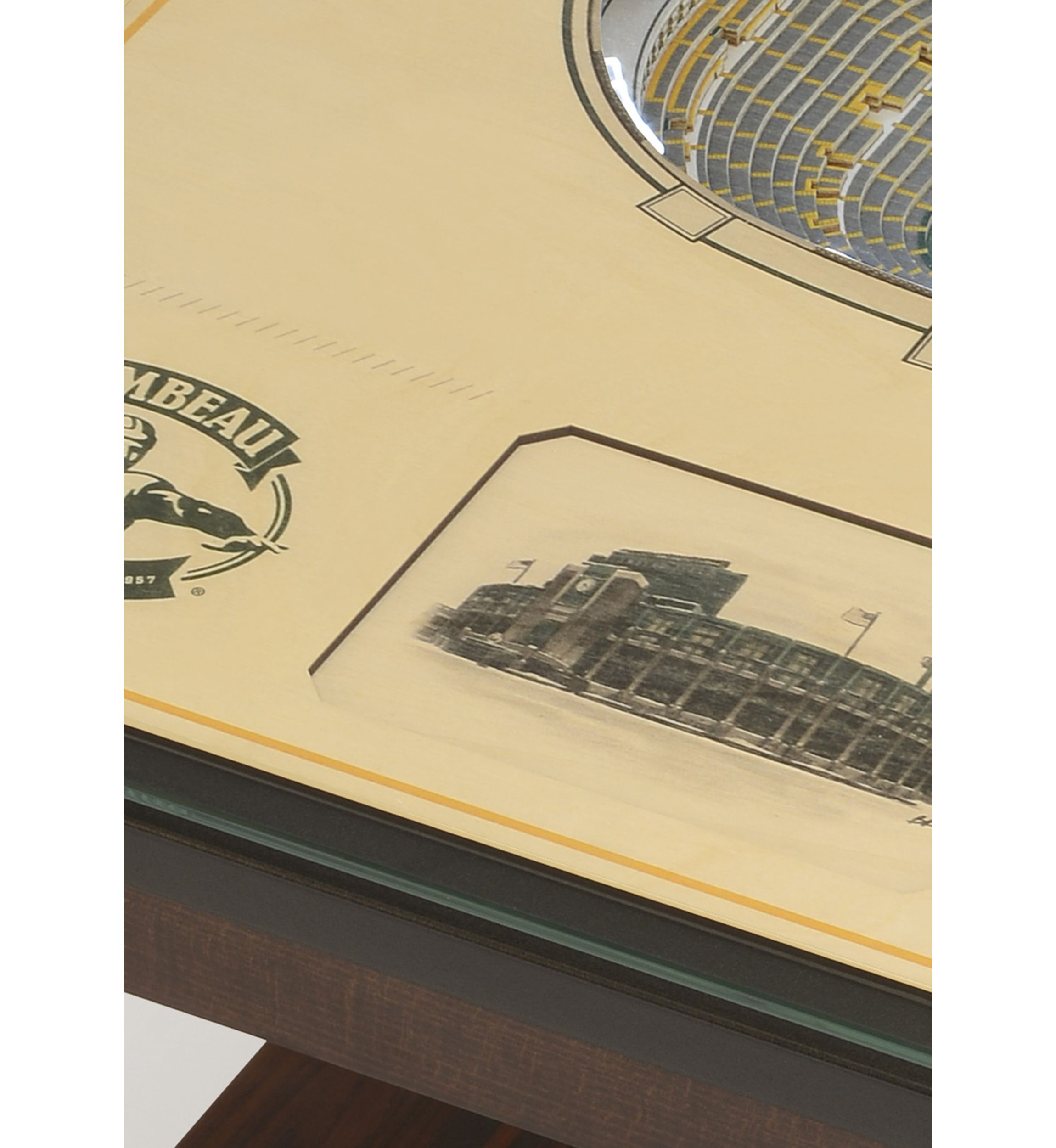 YouTheFan NFL Green Bay Packers 25-Layer StadiumViews Lighted End Table - Lambeau Field