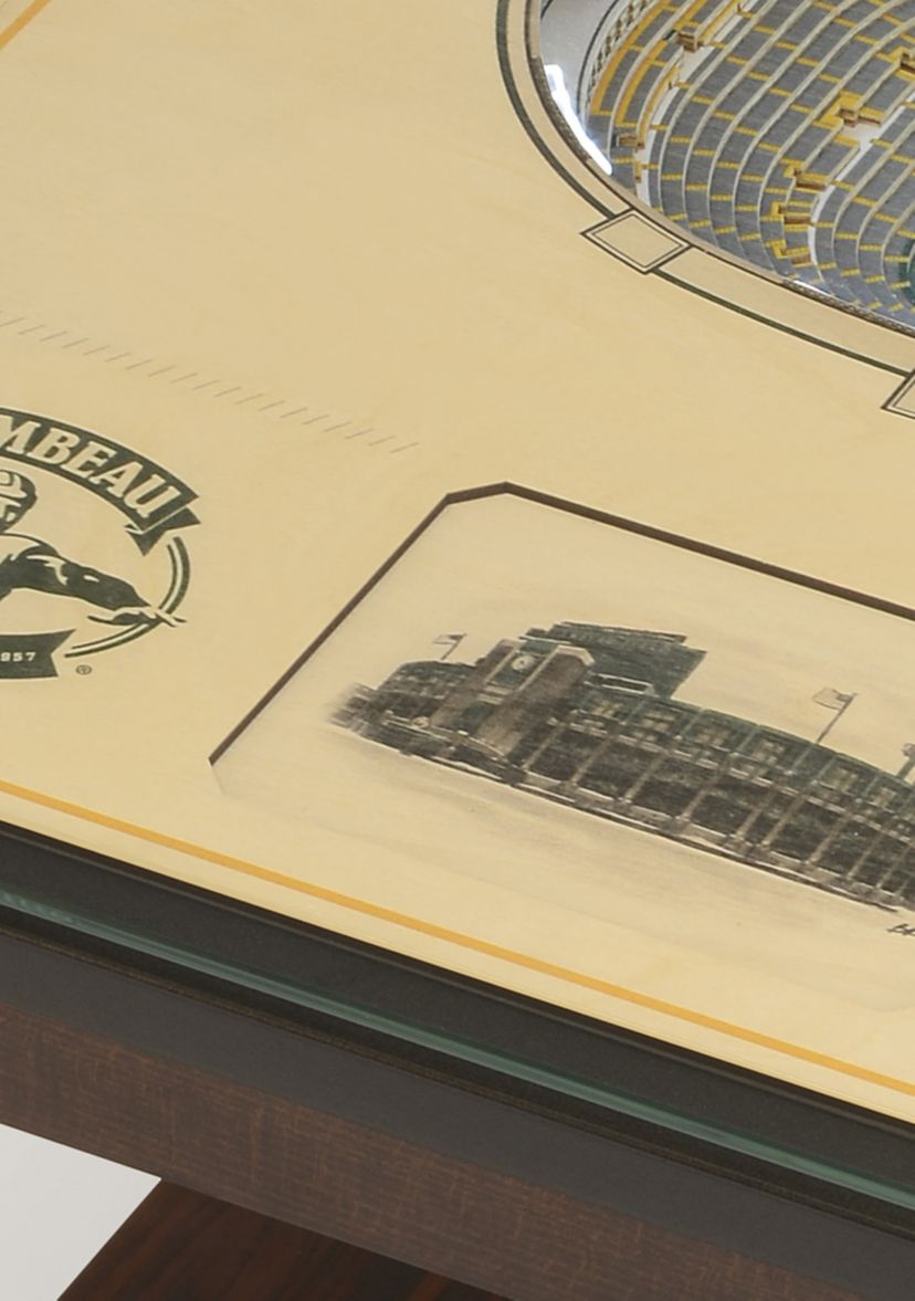 YouTheFan NFL Green Bay Packers 25-Layer StadiumViews Lighted End Table - Lambeau Field