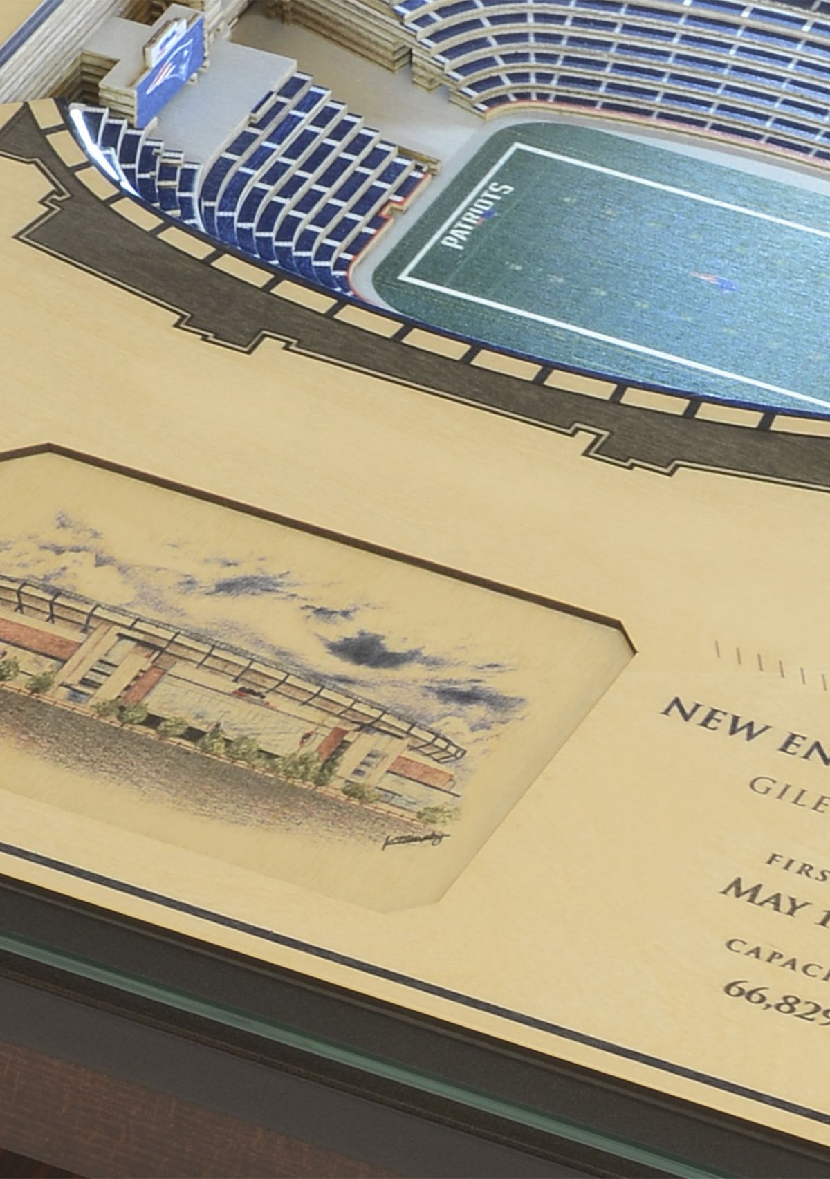 YouTheFan YouTheFan NFL New England Patriots 25-Layer StadiumViews ...