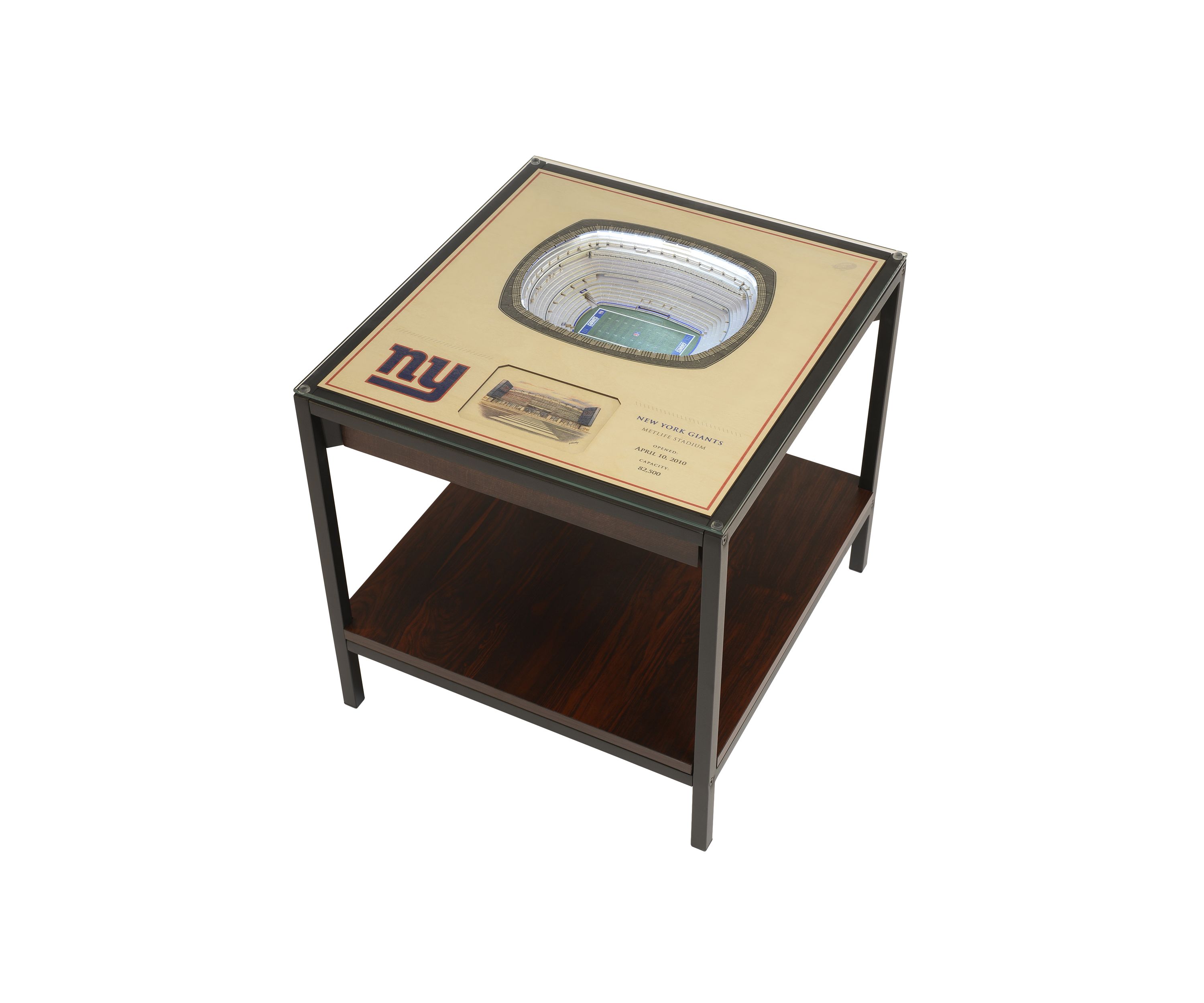 YouTheFan NFL New York Giants 25-Layer StadiumViews Lighted End Table - MetLife Stadium