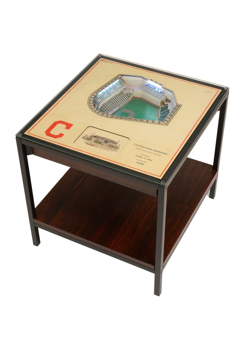 MLB Cleveland Indians 25-Layer StadiumViews Lighted End Table - Progressive Field