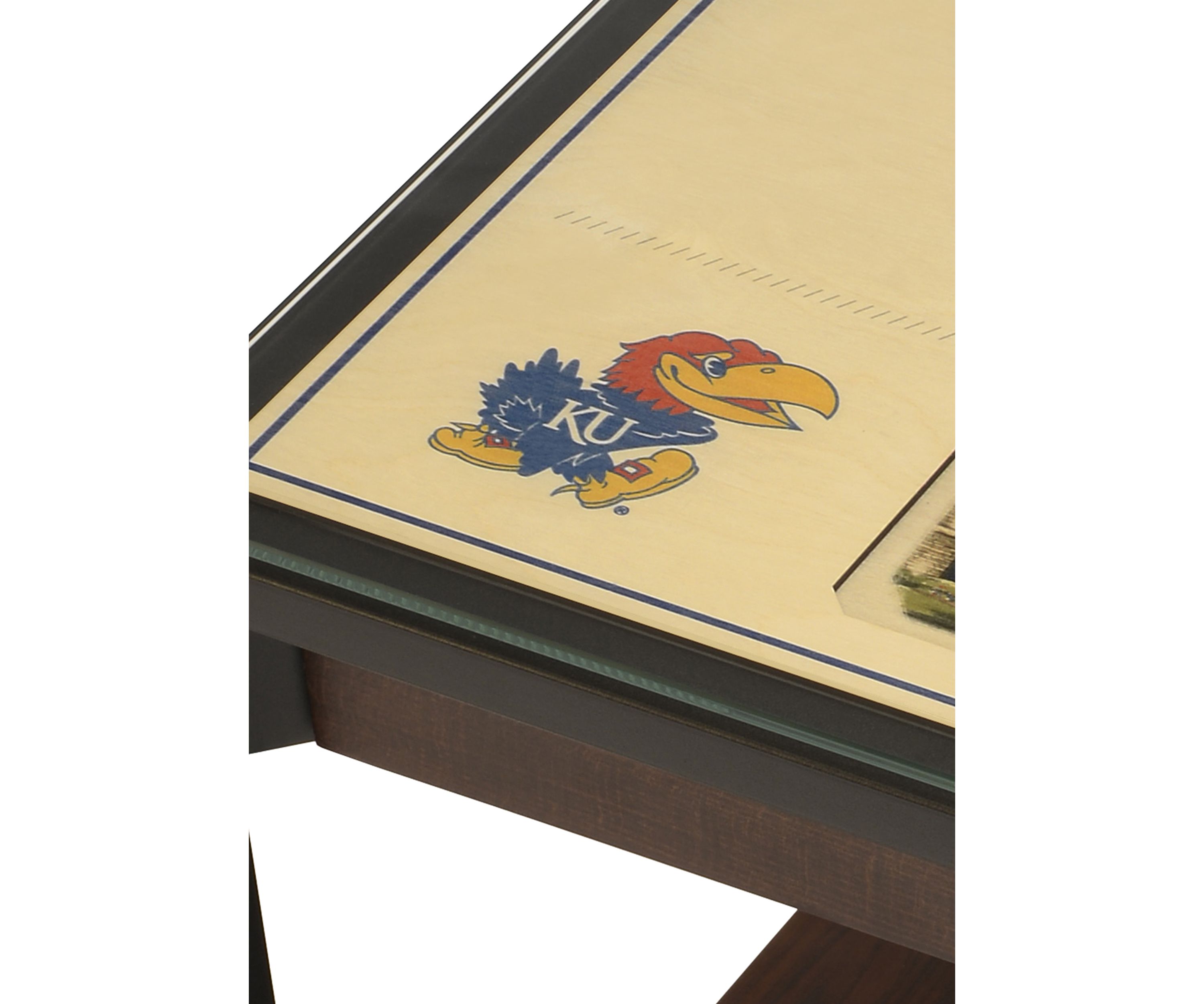 YouTheFan NCAA Kansas Jayhawks 25-Layer StadiumViews Lighted End Table - Allen Fieldhouse