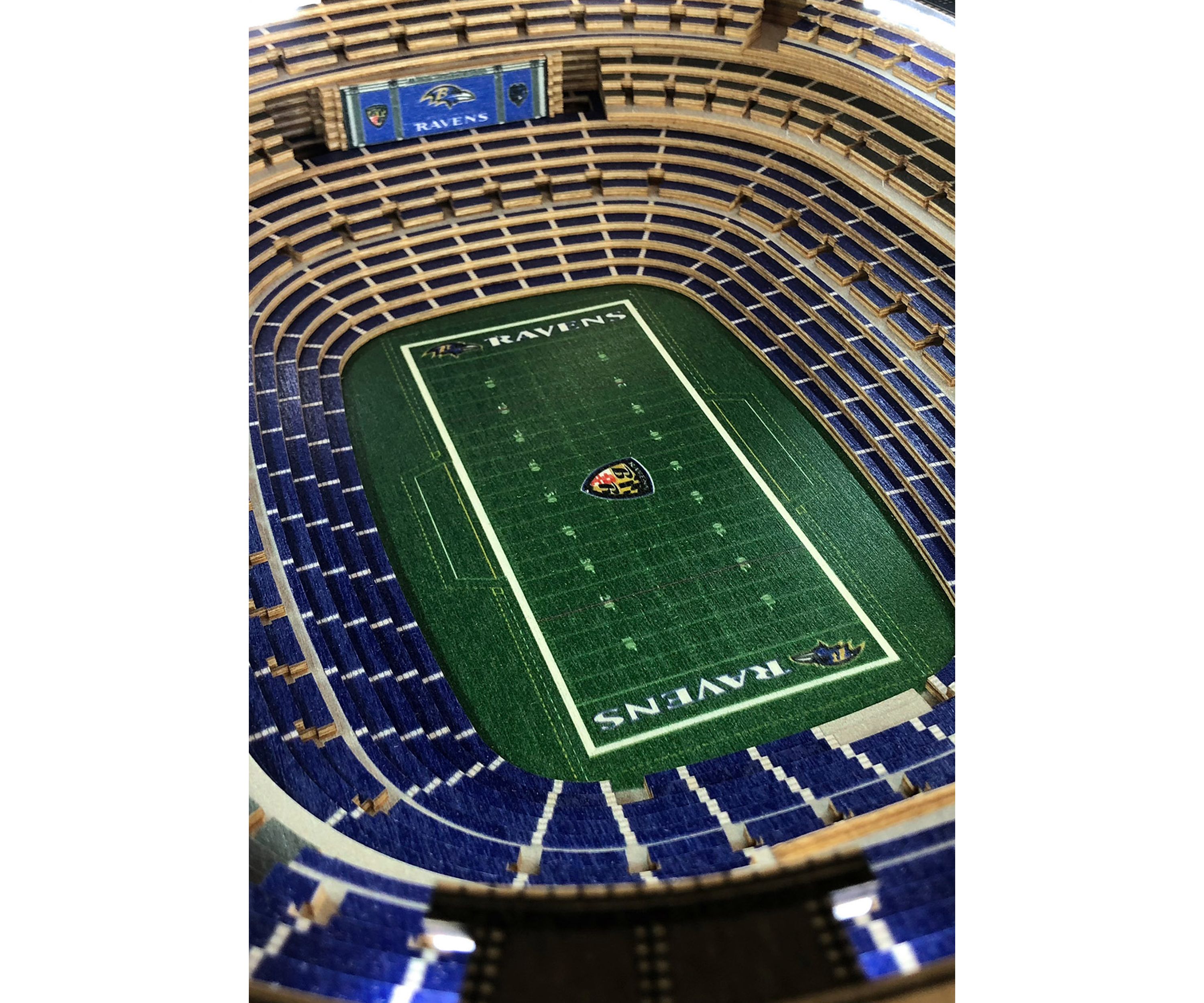 YouTheFan NFL Baltimore Ravens 25-Layer StadiumViews Lighted End Table - M&T Bank Stadium