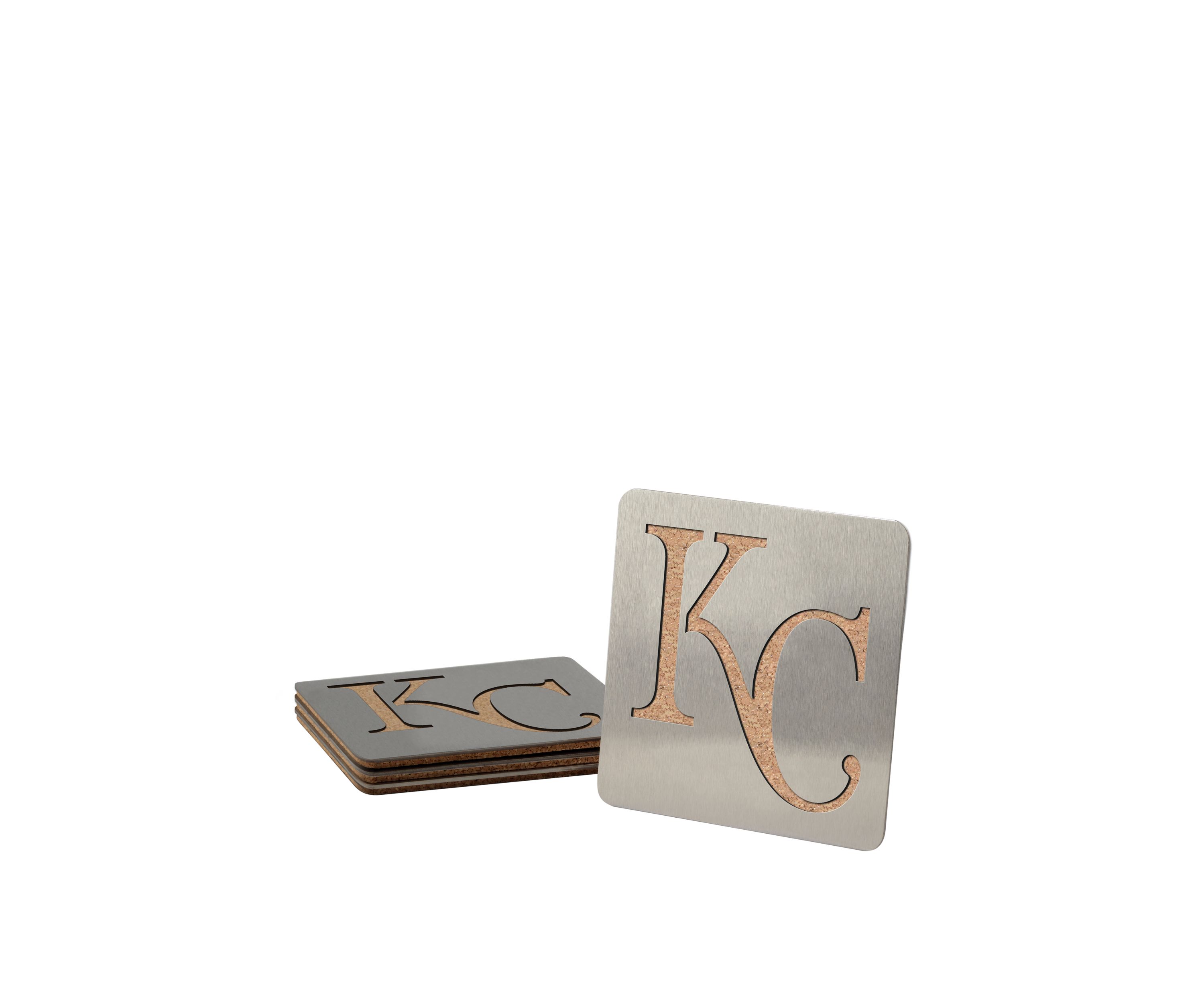 YouTheFan MLB Kansas City Royals Boasters, 4-Piece Coaster Set