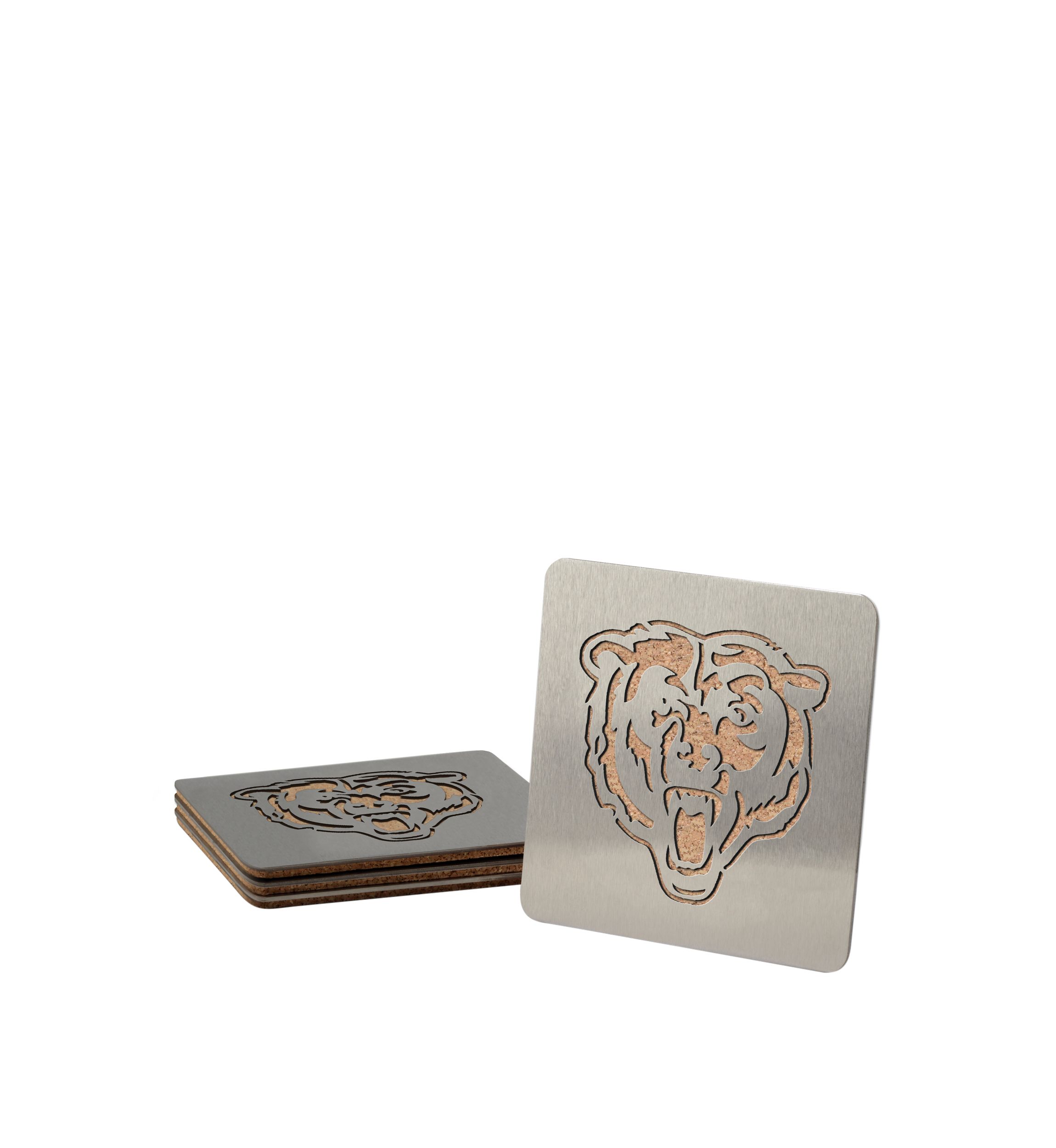 YouTheFan NFL Chicago Bears Boasters, 4-Piece Coaster Set