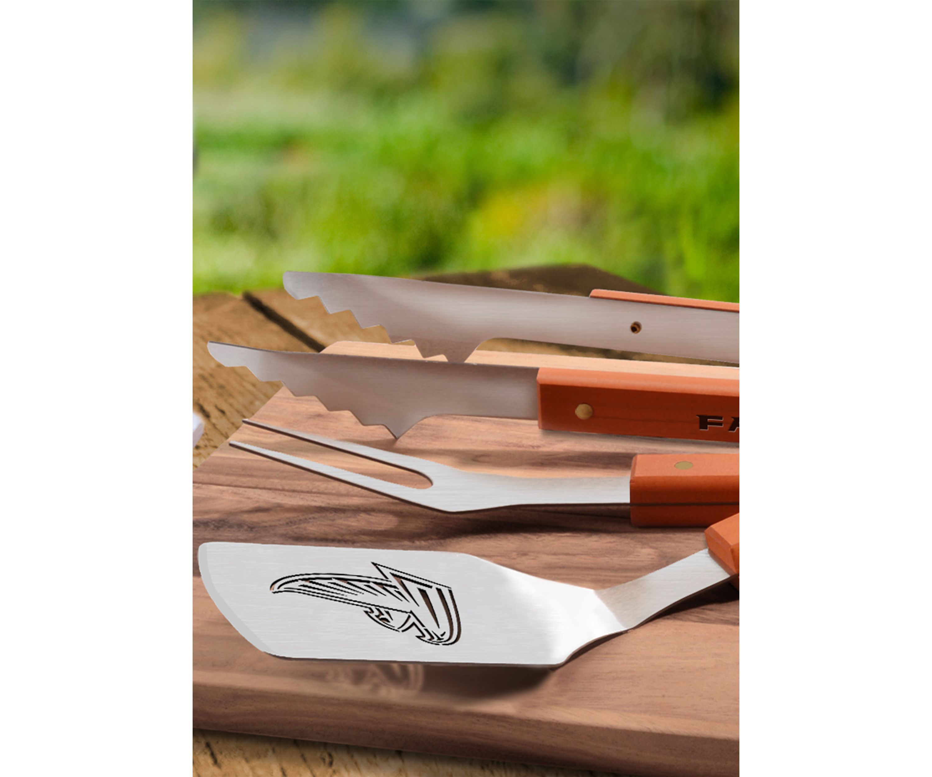 YouTheFan NFL Atlanta Falcons Classic Series 3-Piece BBQ Set