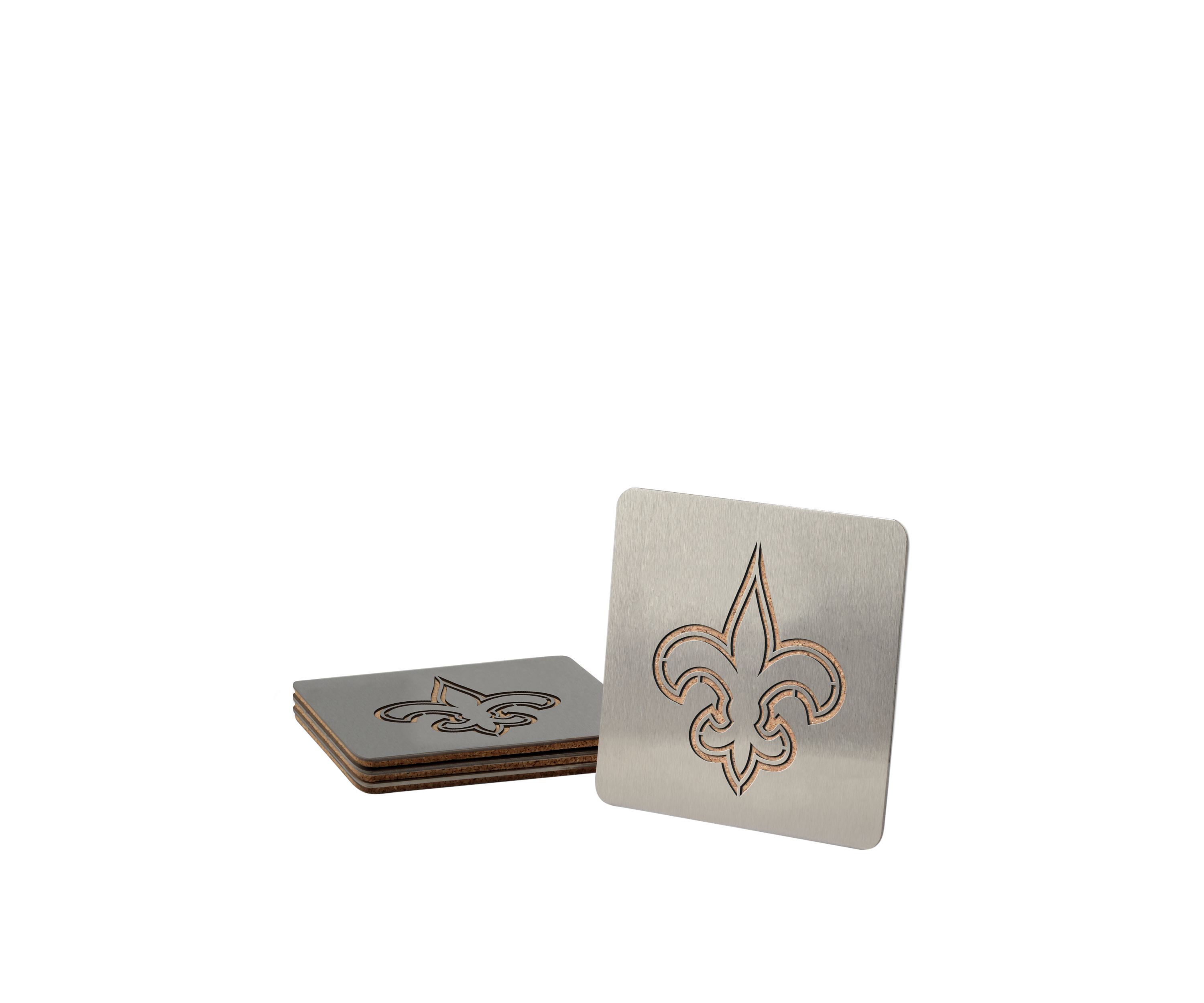 YouTheFan NFL New Orleans Saints Boasters, 4-Piece Coaster Set