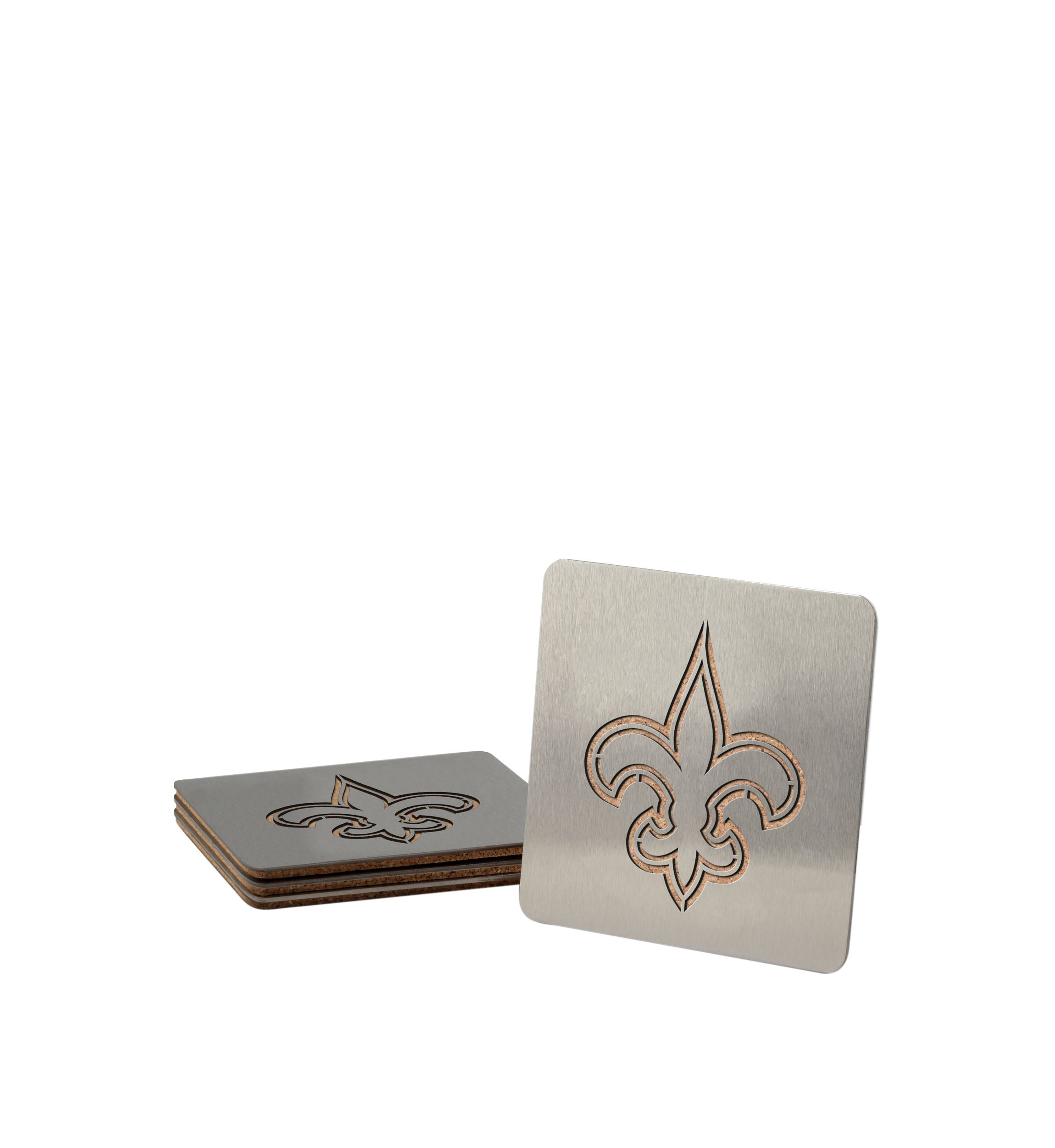 YouTheFan NFL New Orleans Saints Boasters, 4-Piece Coaster Set