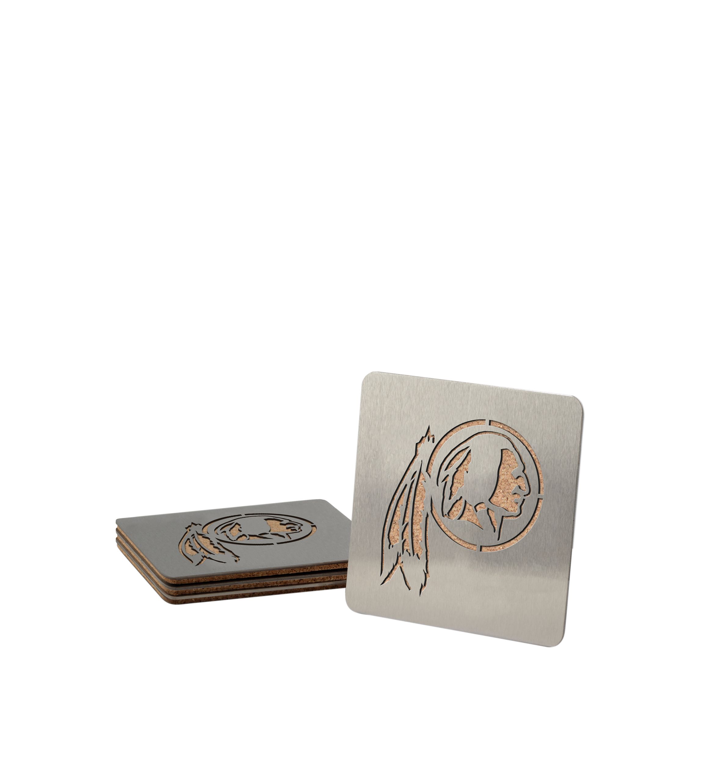 YouTheFan NFL Washington Commanders Boasters, 4-Piece Coaster Set